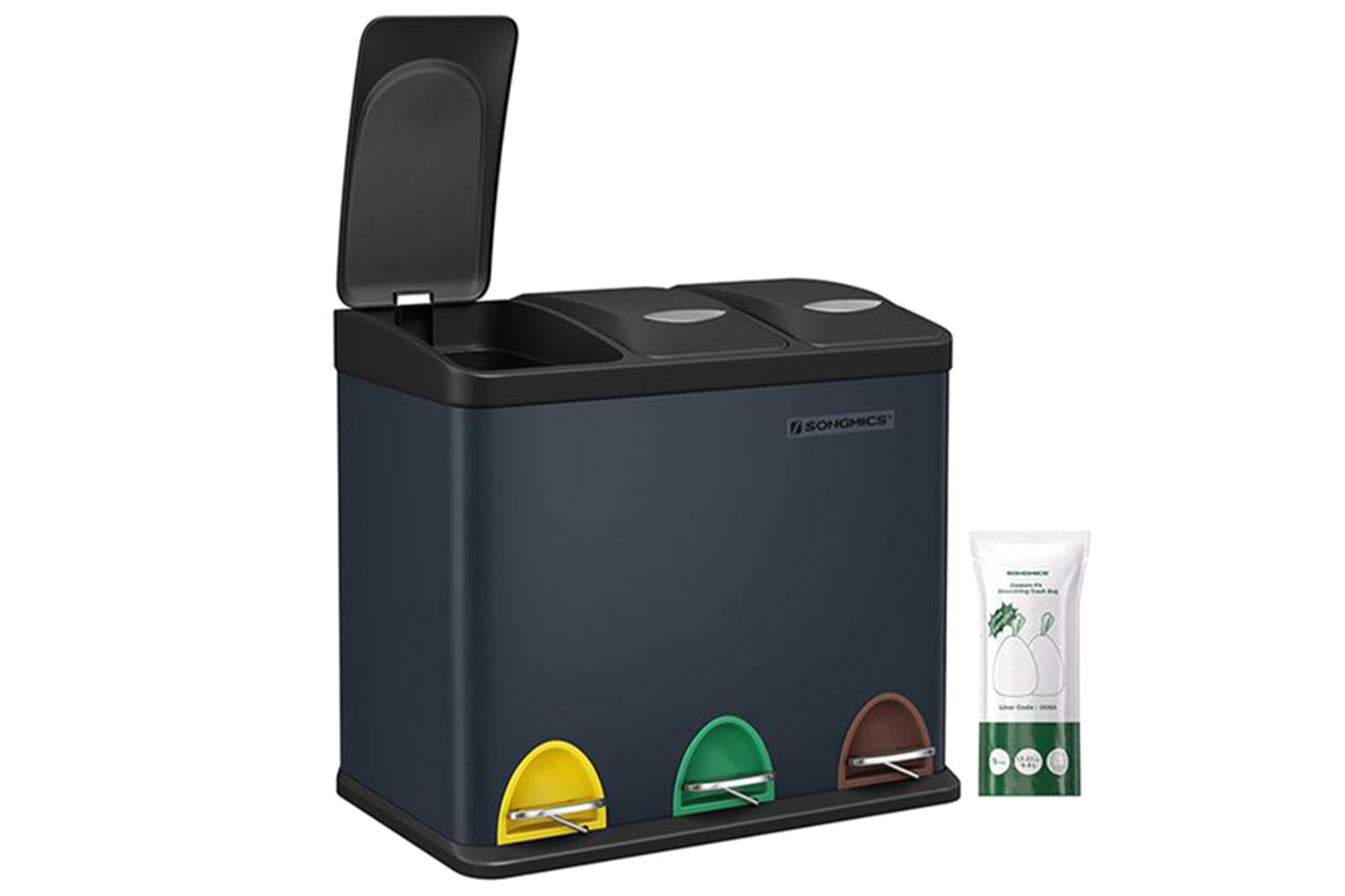 Songmics LTB24GS Garbage Can for Kitchen