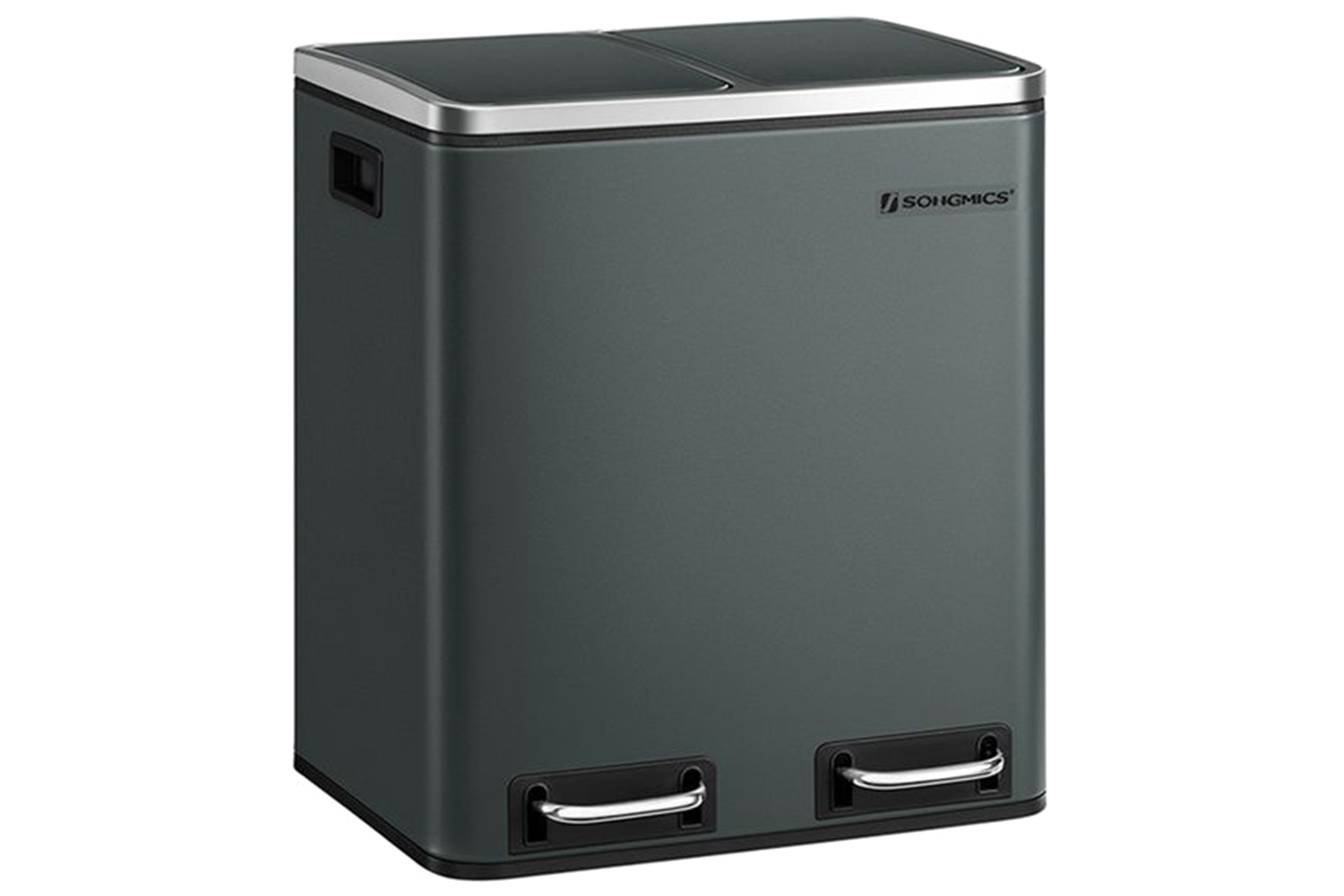 Songmics LTB30GS Metal Waste Bin 30 L