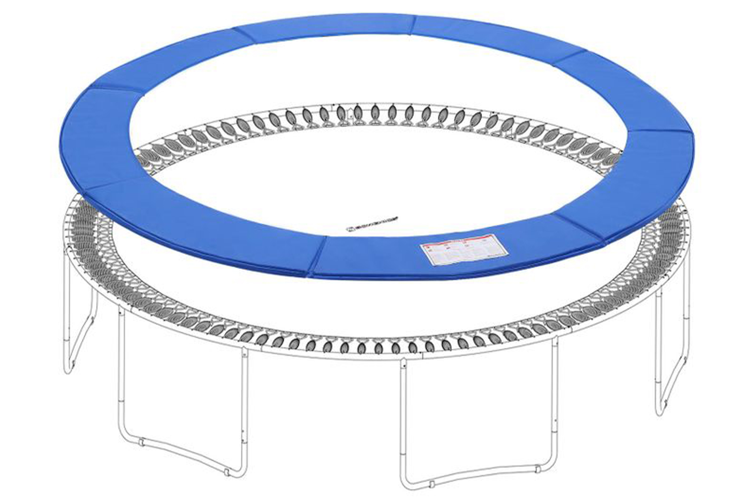 Songmics Stp8ft Replacement Trampoline Safety Pad Mat, Stand Ireland