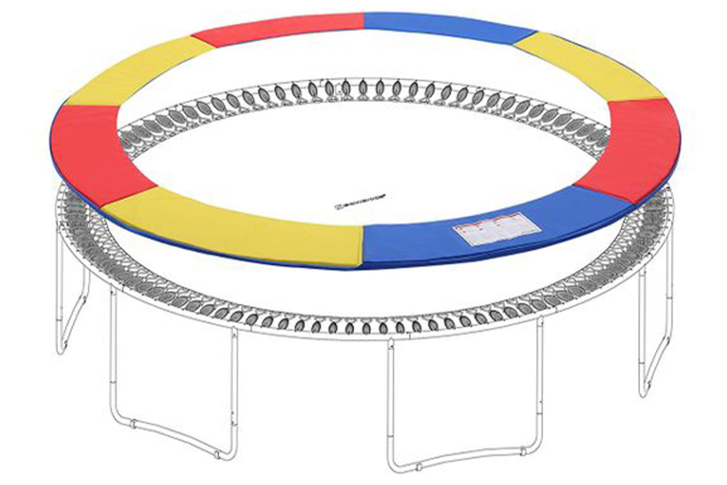 Songmics STP10RY Trampoline Edge Cover Ireland