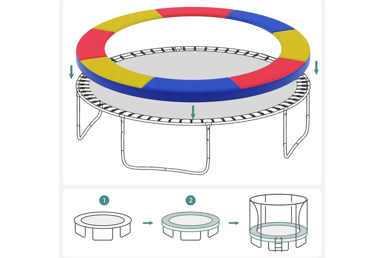Songmics STP8RY Trampoline Edge Cover Ireland