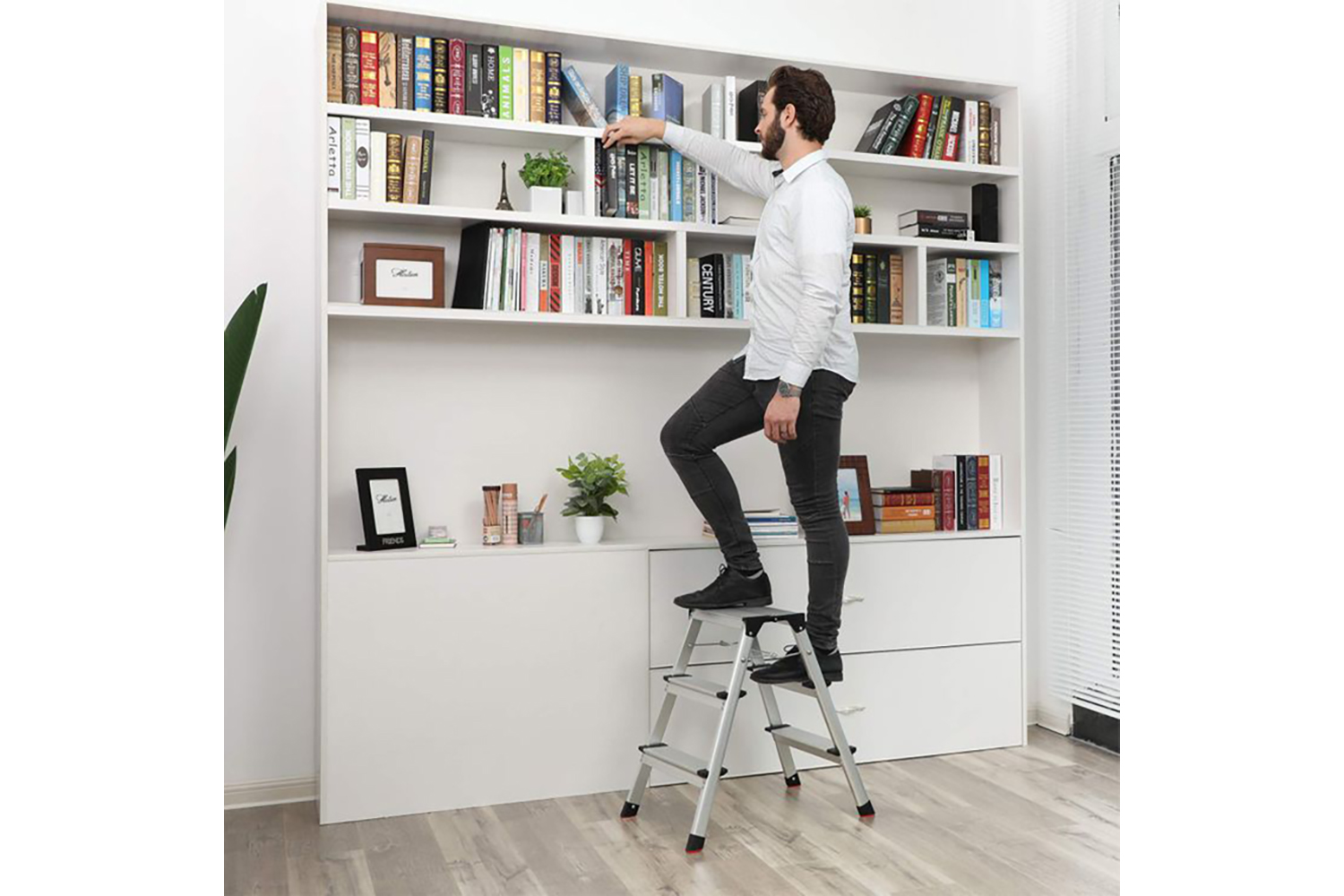 Songmics GLT23K 3 Steps Ladder