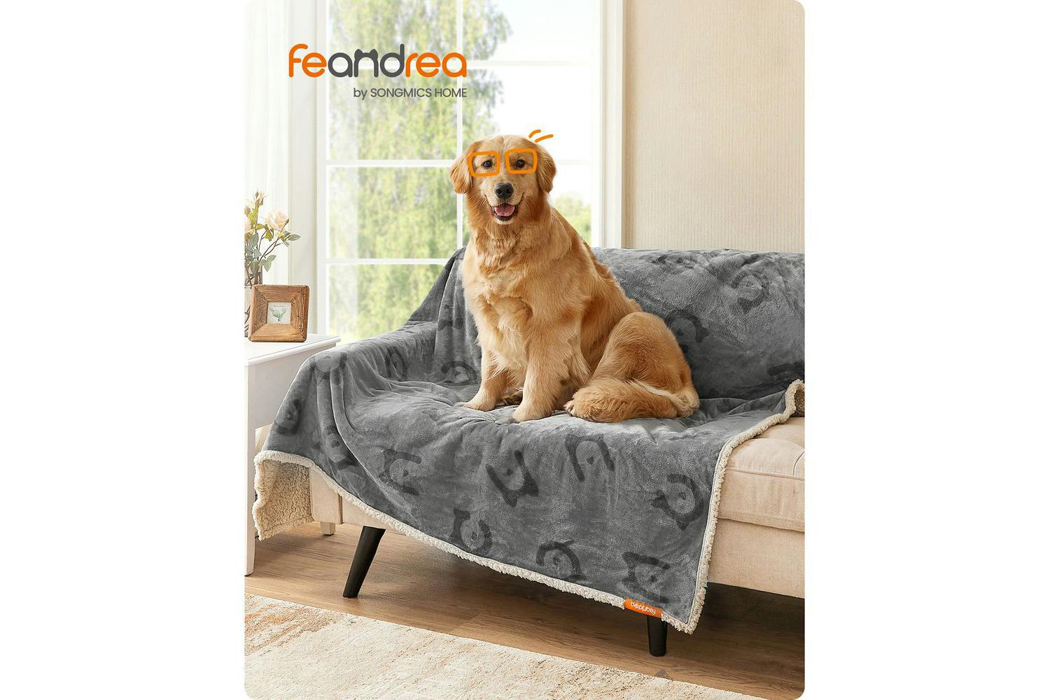 Feandrea PPB080G01 Waterproof Dog Blanket 80" x 60"