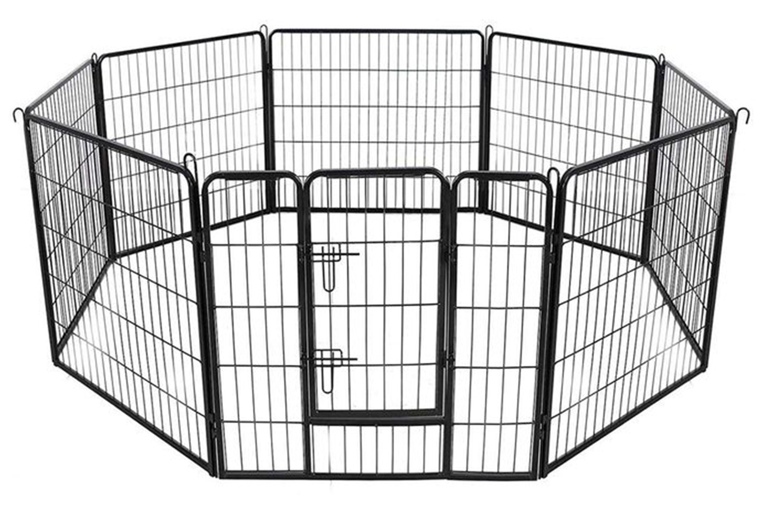 Feandrea PPK88H 8-Panel Pet Playpen 80 x 80 cm | Black