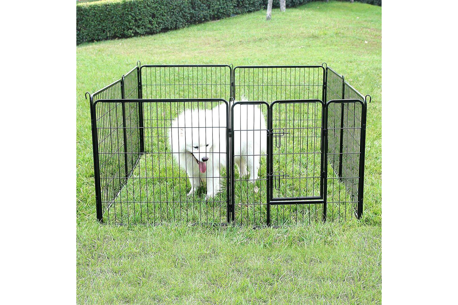 Feandrea PPK88H 8-Panel Pet Playpen 80 x 80 cm | Black