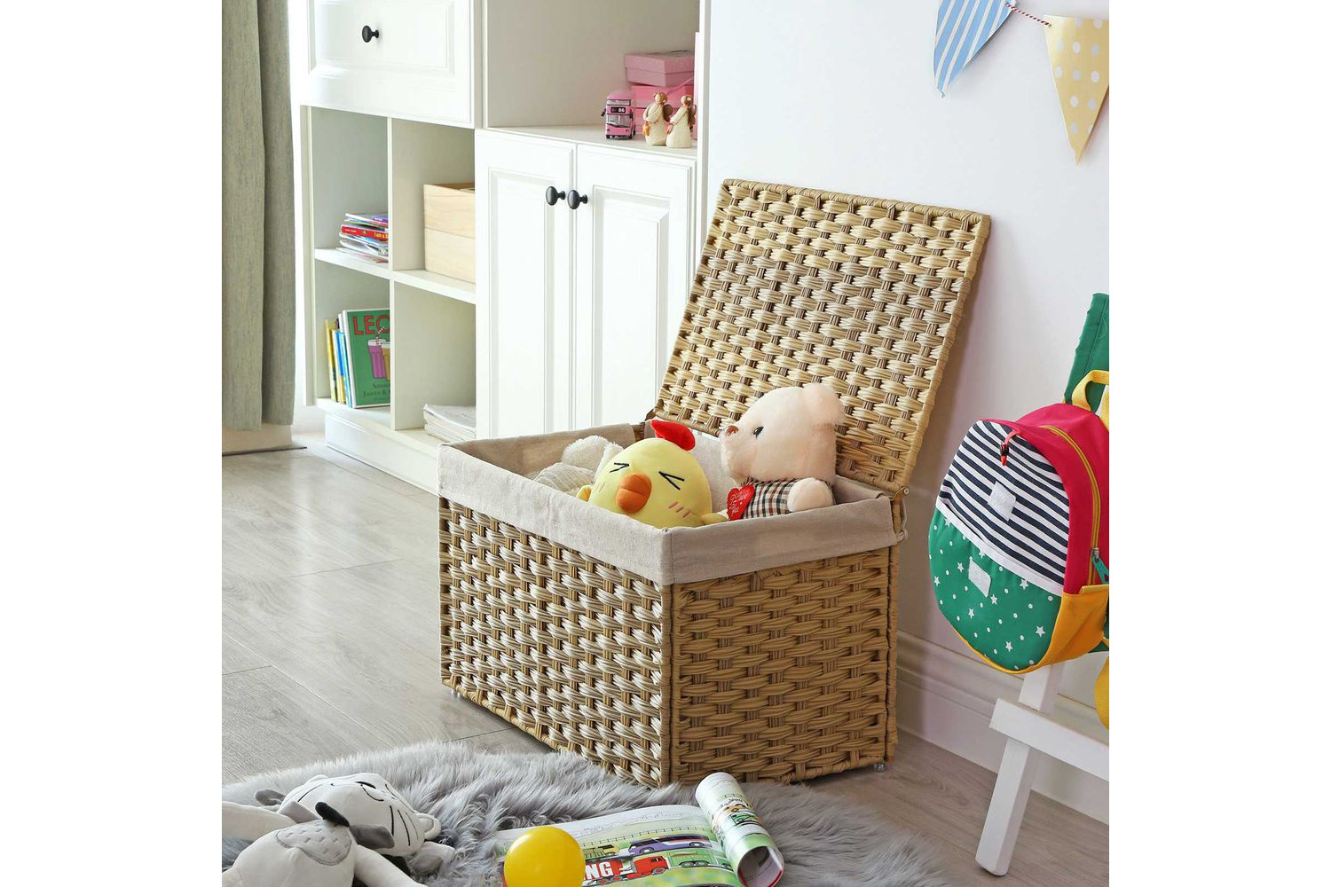 Songmics RST56NL Woodland Rattan Storage Box Ireland