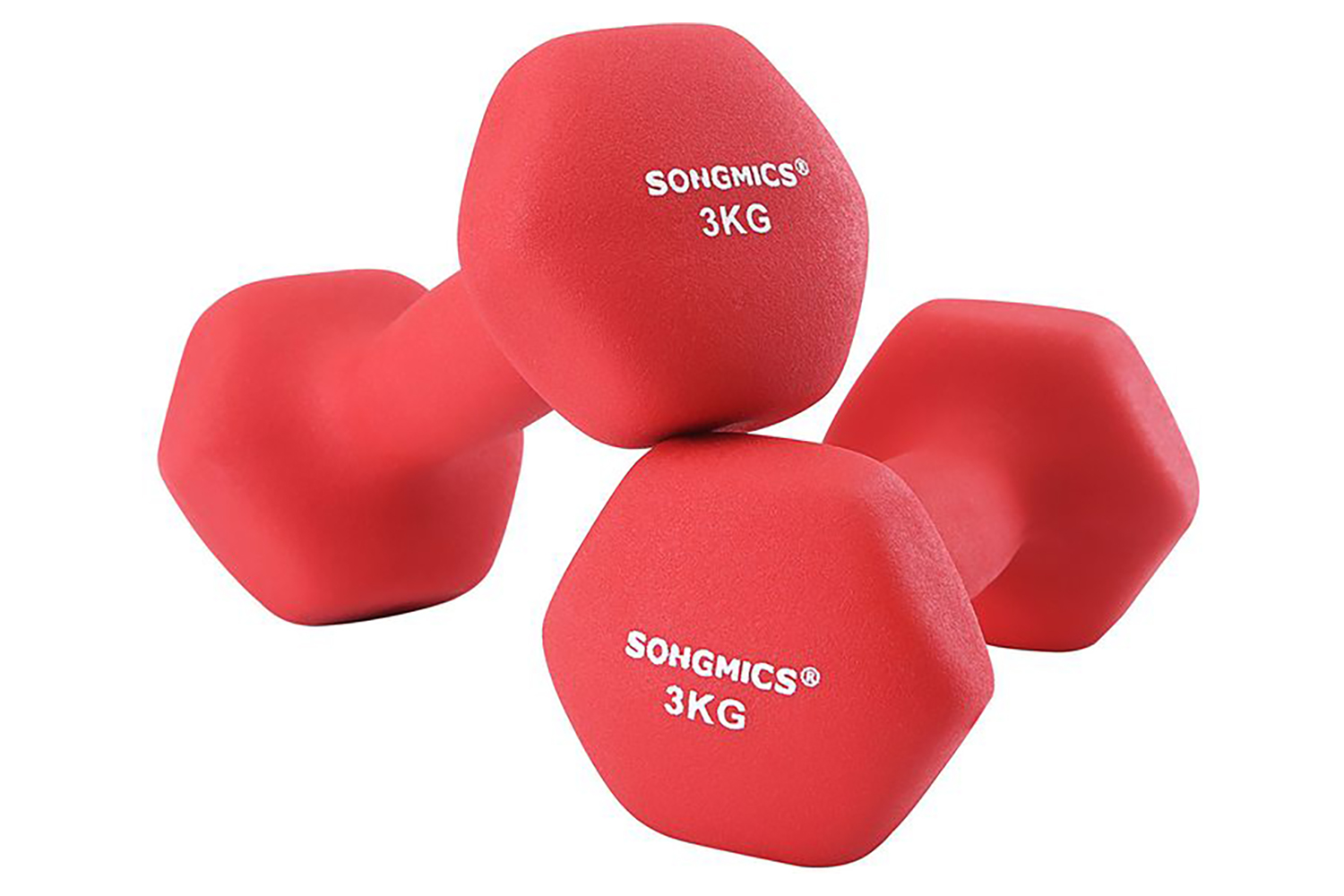 Songmics SYL66RD Dumbbells | Red | Set of 2