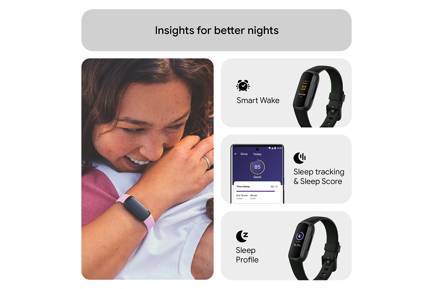 Fitbit Inspire 3 Fitness Tracker Midnight Zen Ireland