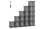 Songmics LPC442G01 16 Cube Shelf System Shoe Rack