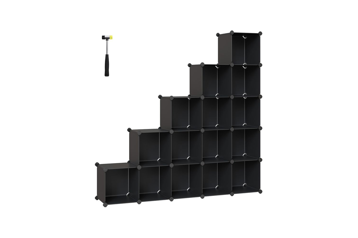 Songmics LPC44BK 15 Cube Storage Unit Shoe Rack | Black