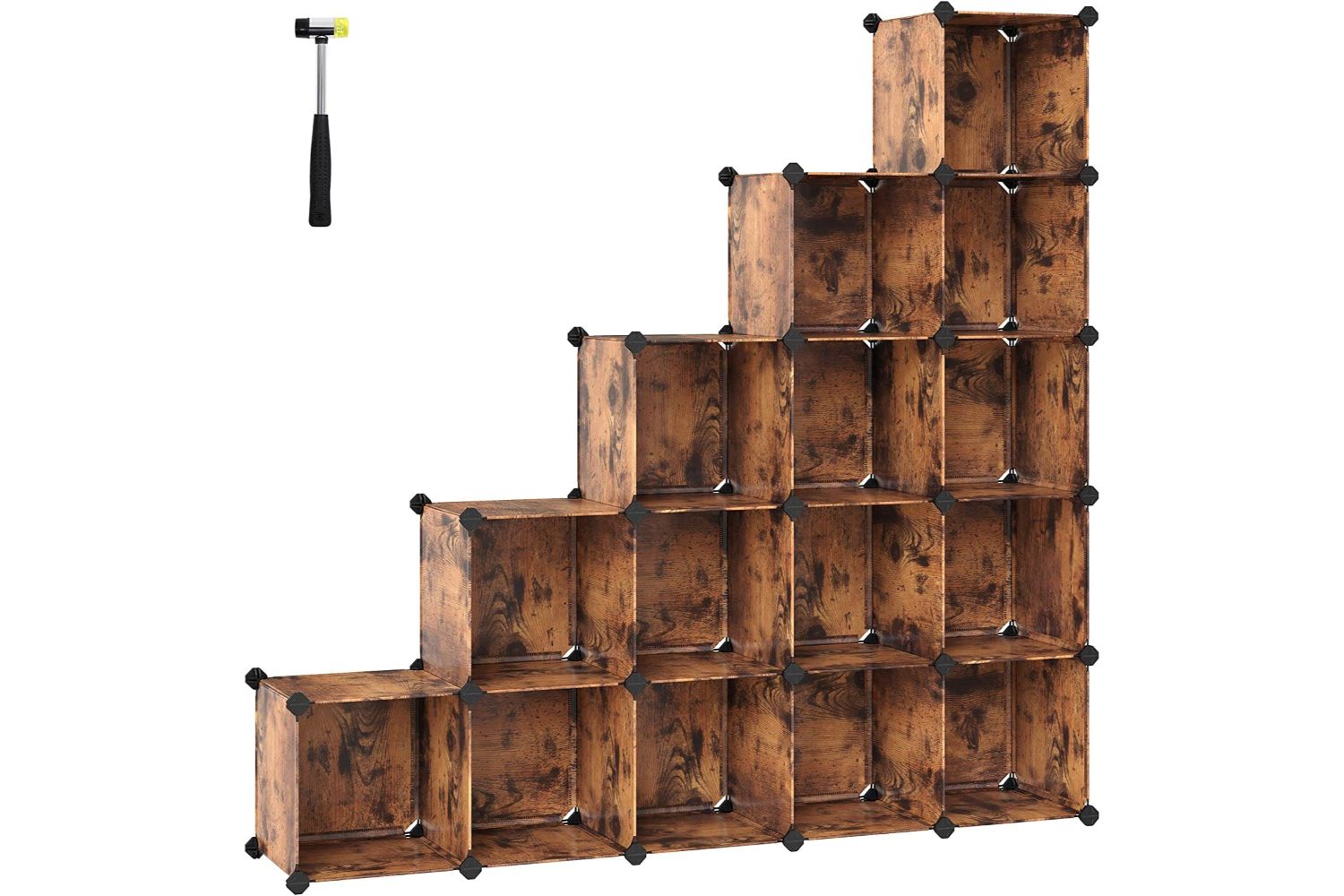 Songmics LPC442A01 Modular Wall Rack Consisting Of 15 Cubes
