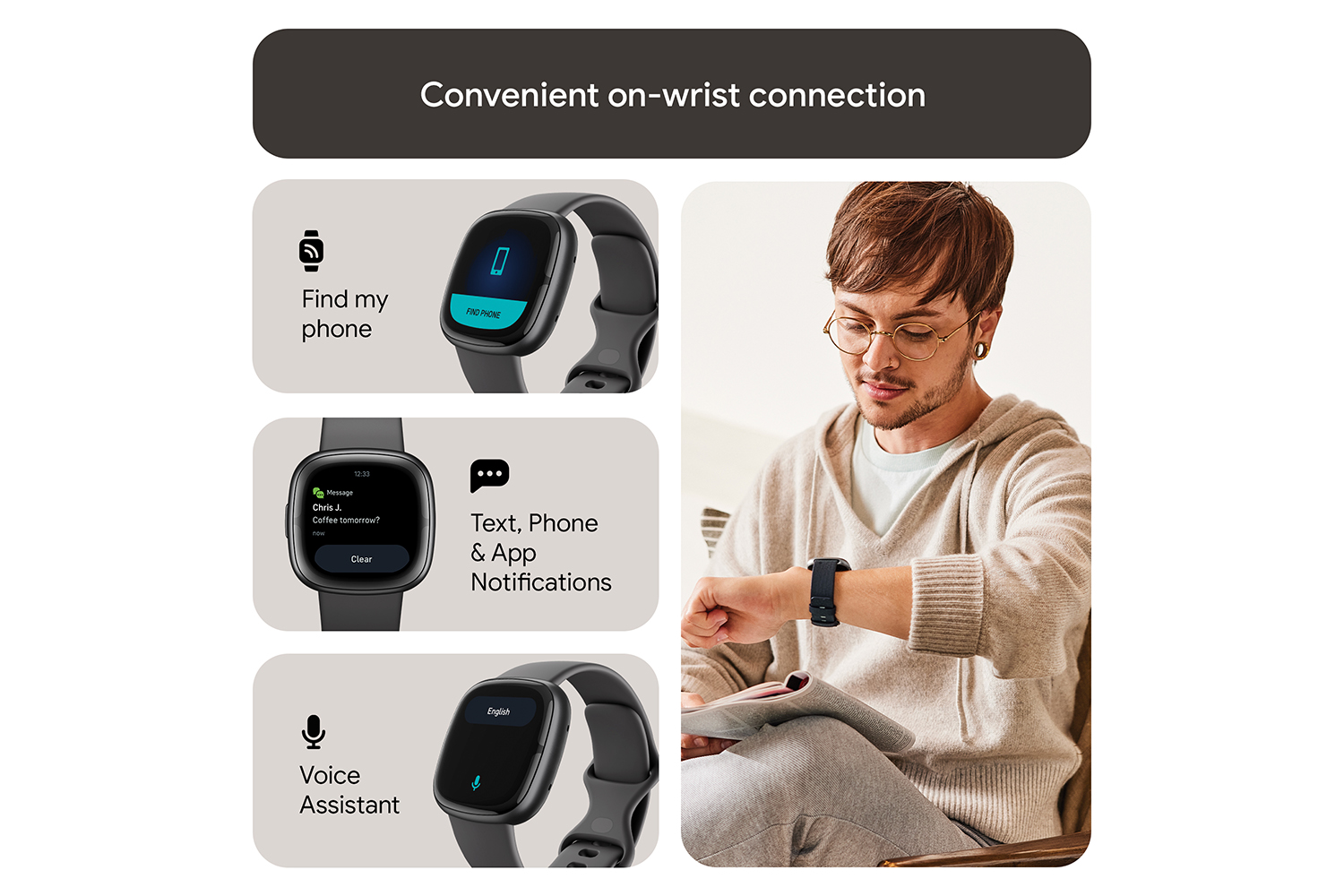 Fitbit Sense 2 Smartwatch | Shadow Grey & Graphite | Ireland