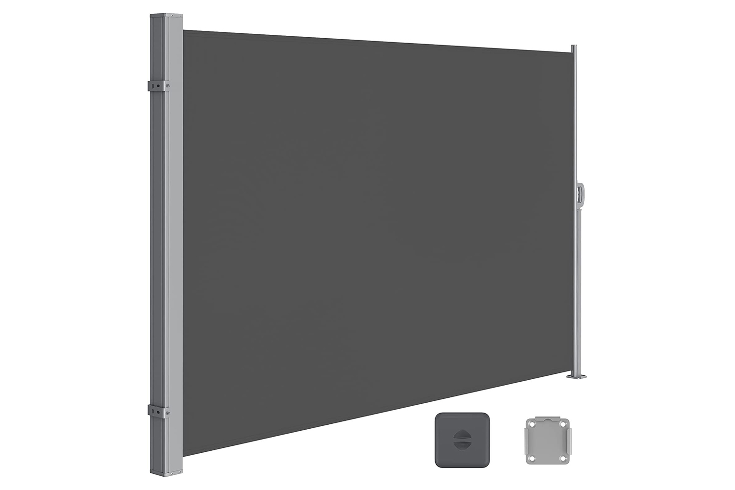 Songmics GSA204G02 Extendable Side Awning 200 x 400 cm Anthracite