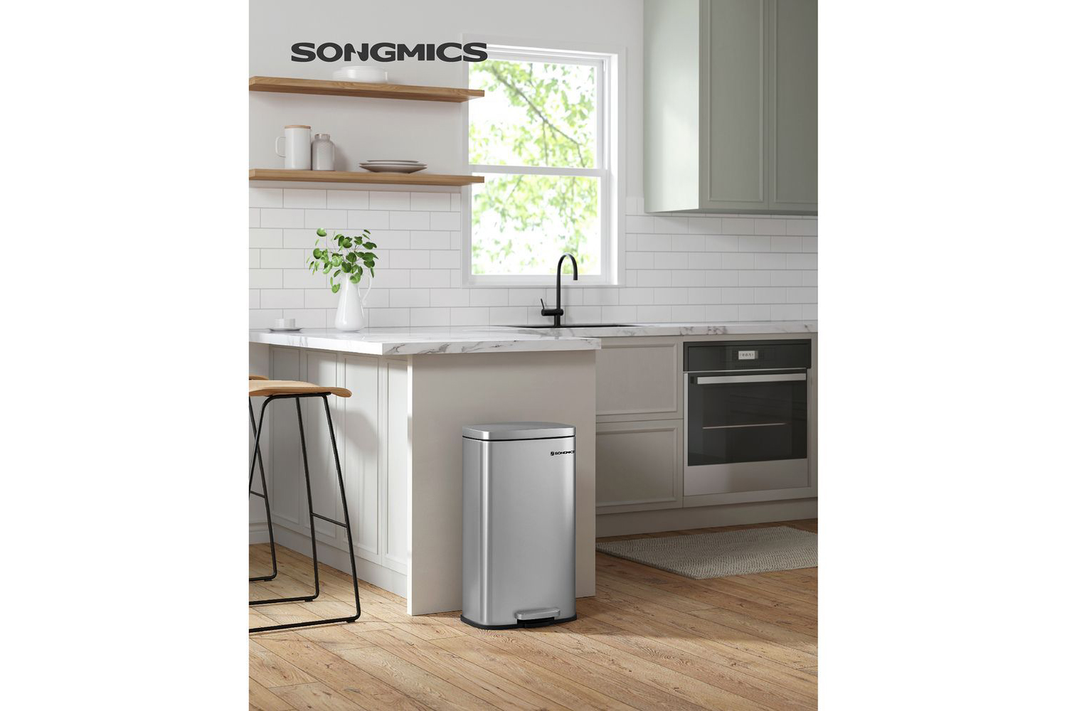 Songmics LTB03NL 30L Trash Can