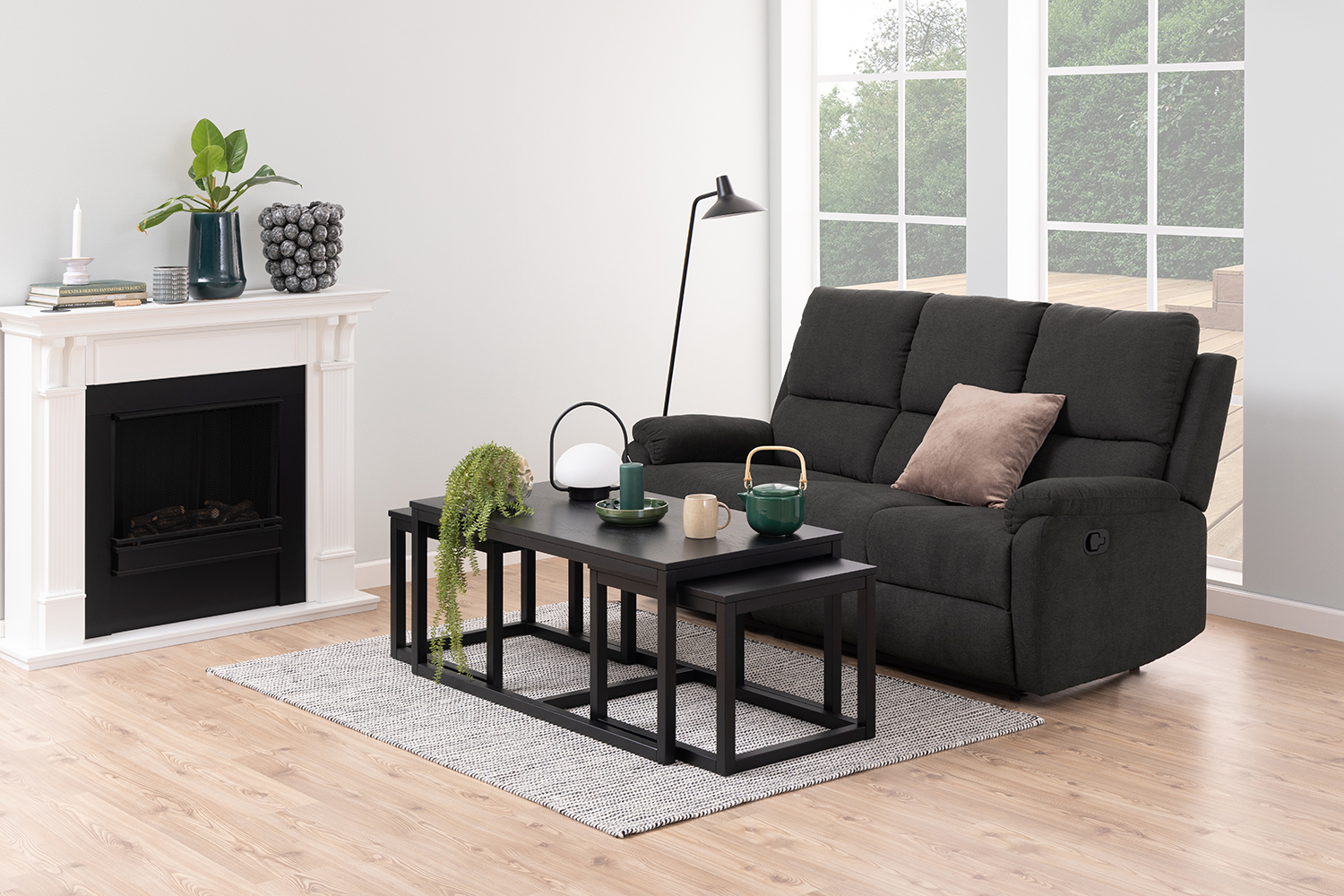 Beau Coffee Table | Black | 3 Piece