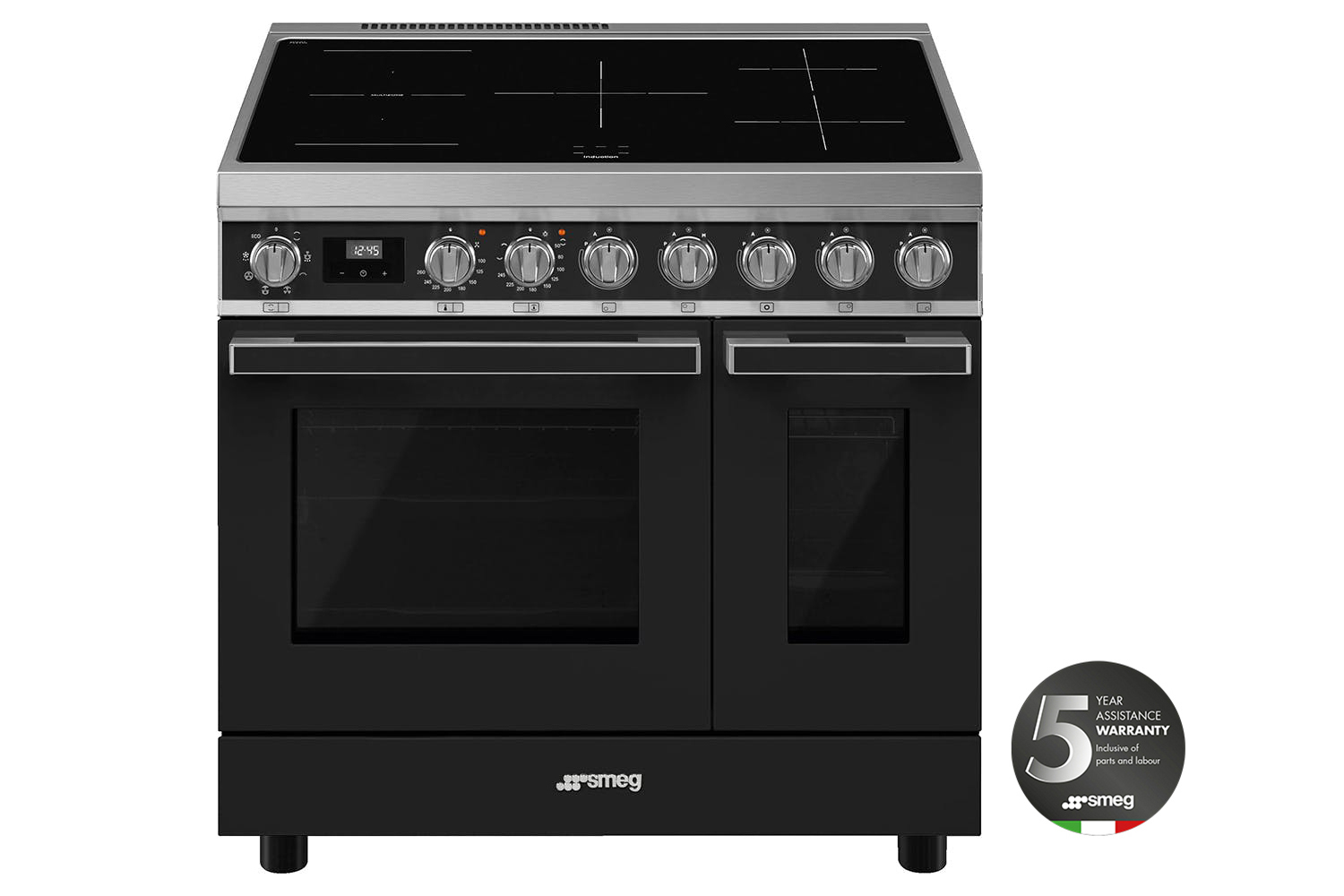 Smeg Portofino 90cm Induction Range Cooker | CPF92IMA | Anthracite