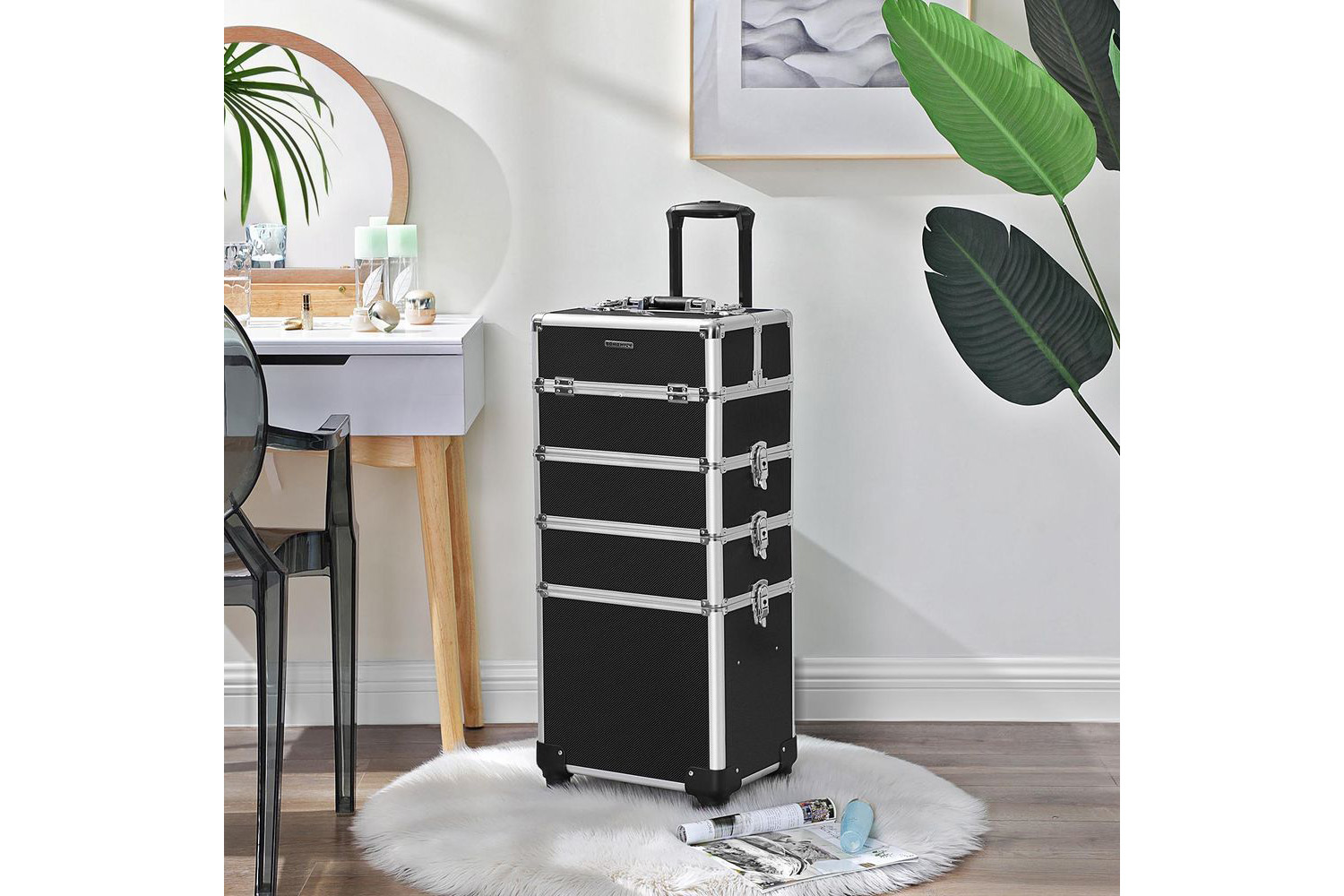 Songmics JHZ11BK XXL Cosmetic Trolley | Black