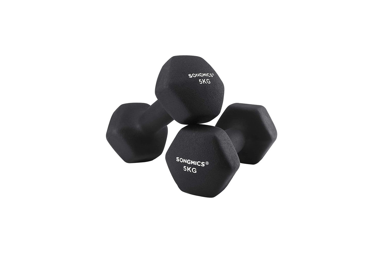 Songmics SYL60BK Dumbbells | Black | Set of 2
