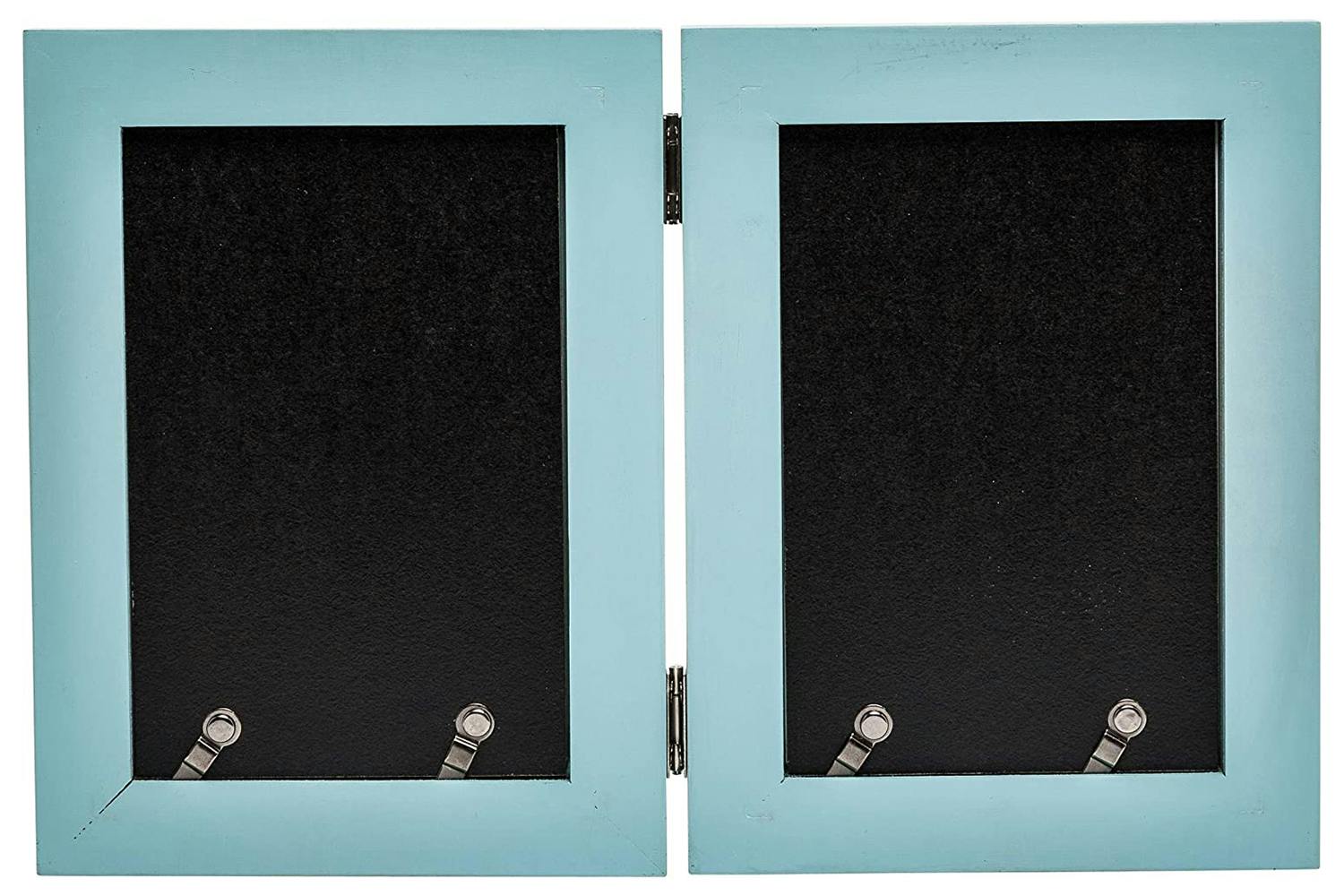 Paloma 6x4 Hinged Double Photo Frame, Blue