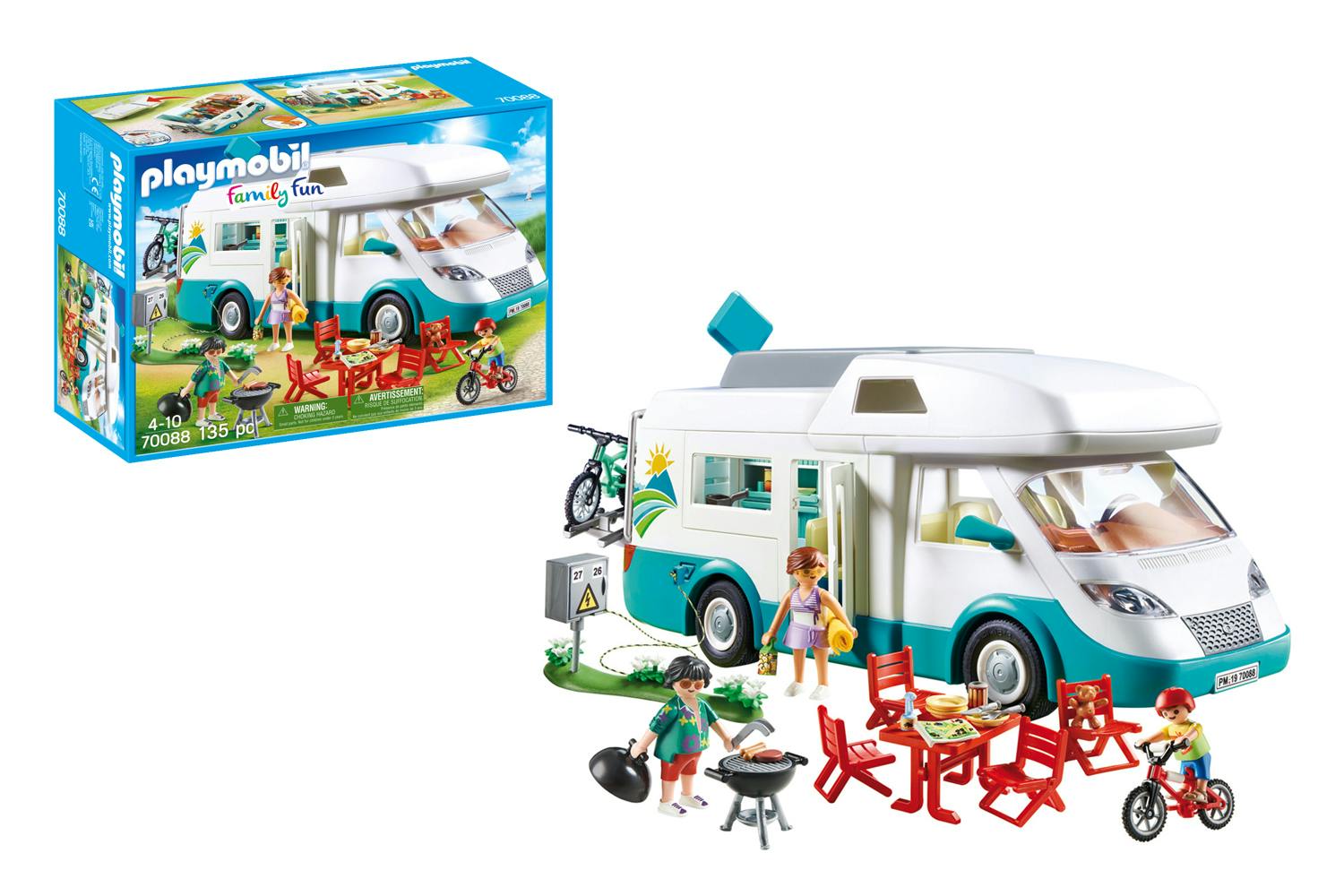 Playmobil Family Fun Toy Camper Van with Furniture 70088