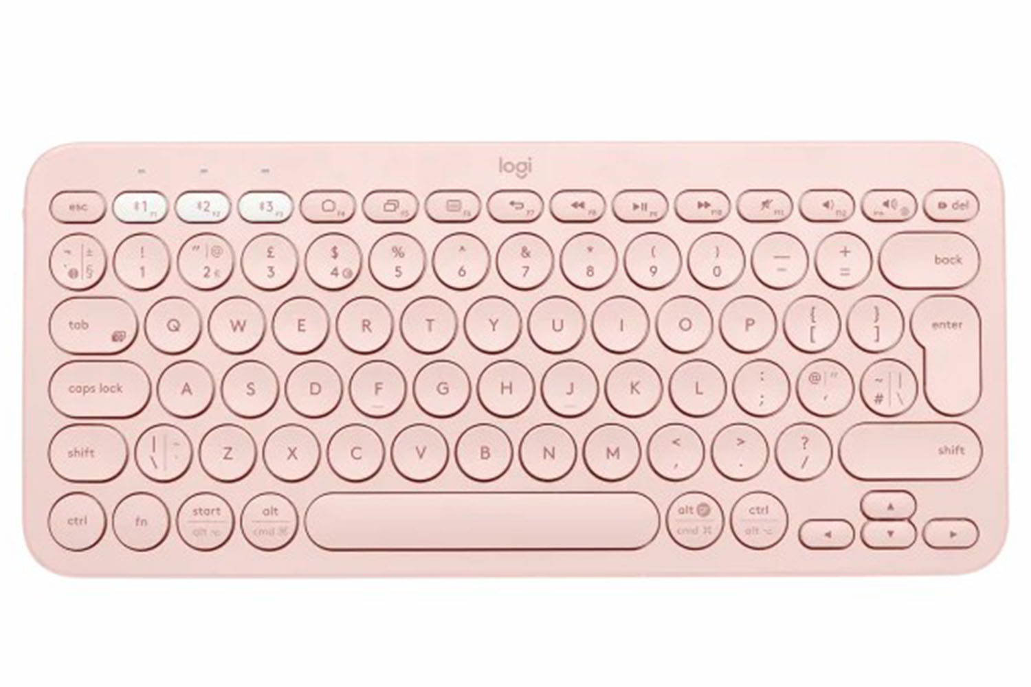 Logitech K380 Multi Device Bluetooth Keyboard Rose