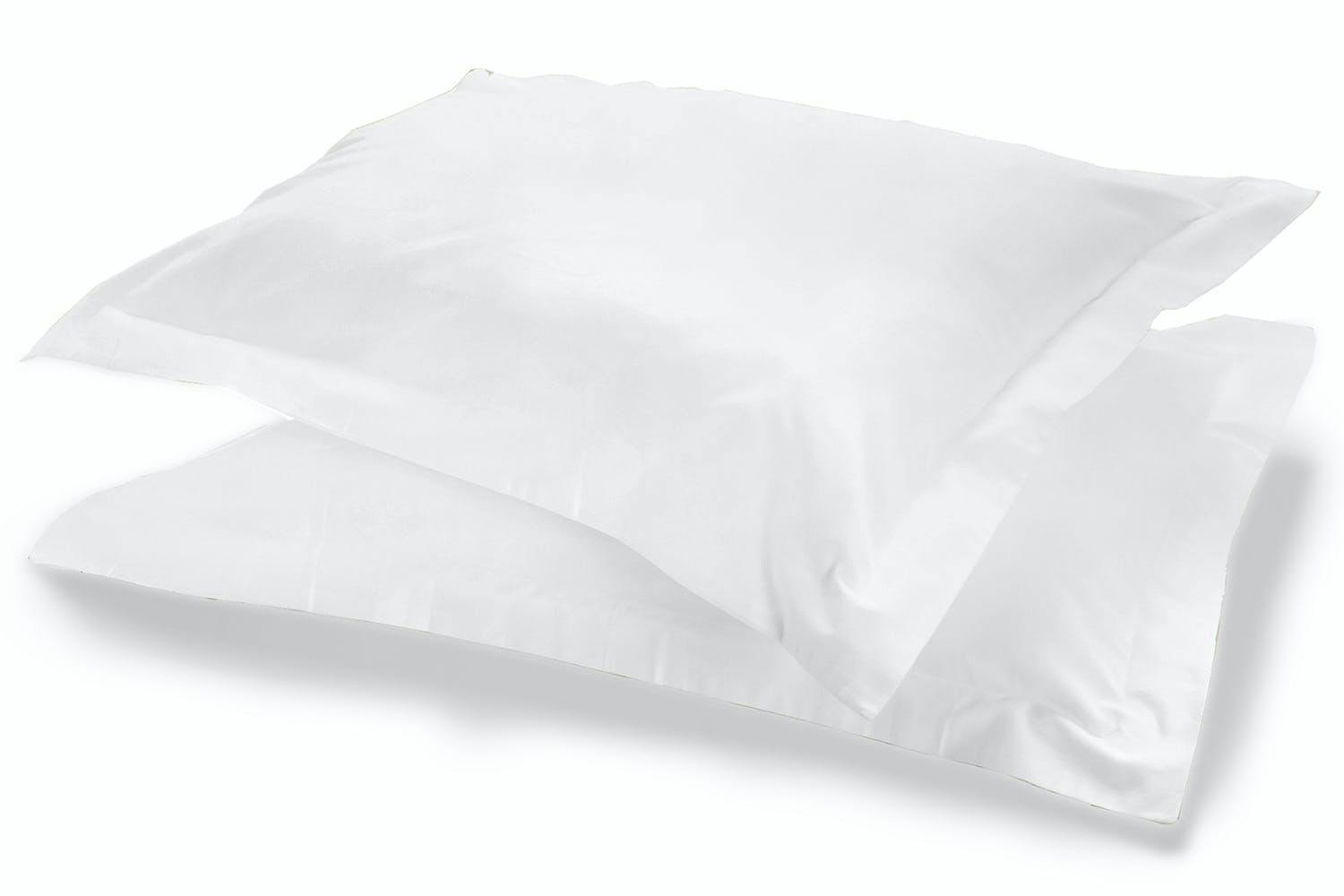 The Linen Room | 500TC Percale SQ Pillowcase | White