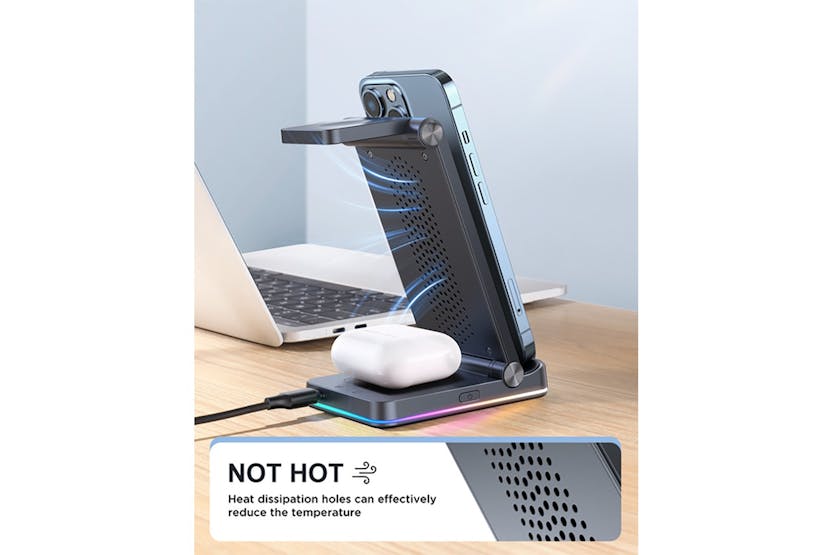 Joyroom 3-in-1 Foldable Wireless Magnetic Charging Station