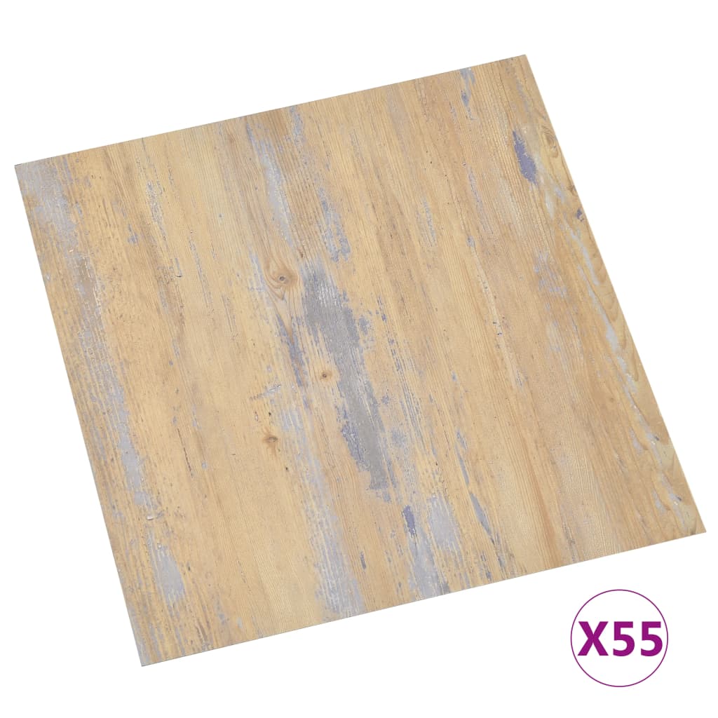 Vidaxl Self-adhesive Flooring Planks 55 Pcs Pvc 5.11 M² Brown