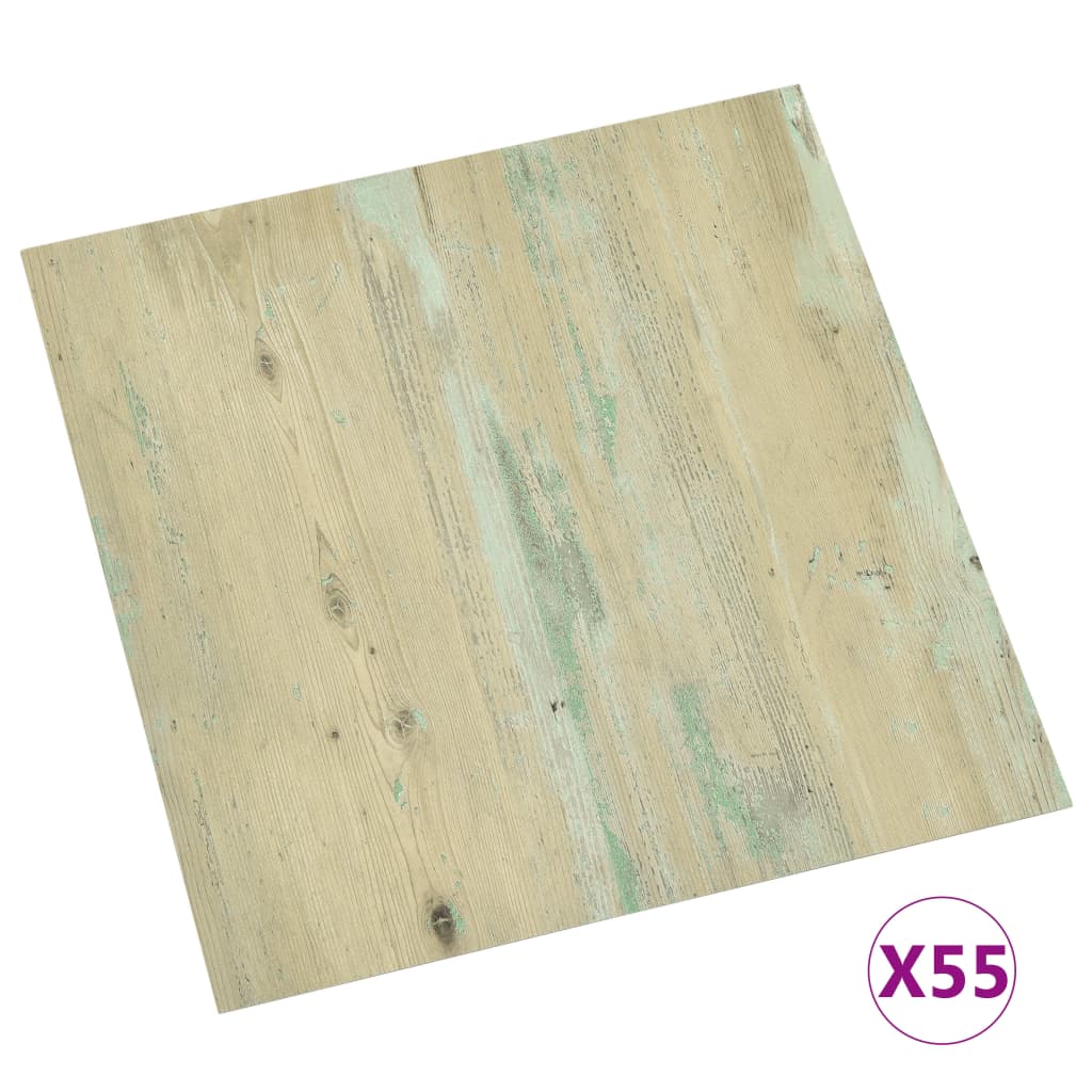 Vidaxl Self-adhesive Flooring Planks 55 Pcs Pvc 5.11 M² Light Brown