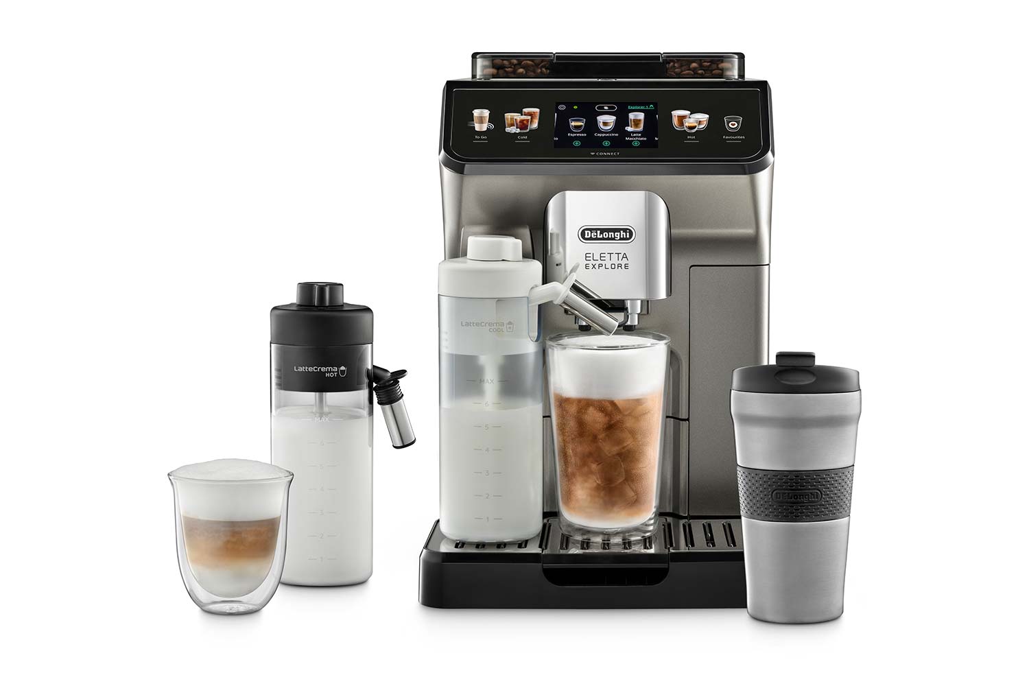 DeLonghi Eletta Explore Fully Automatic Coffee Machine ECAM450