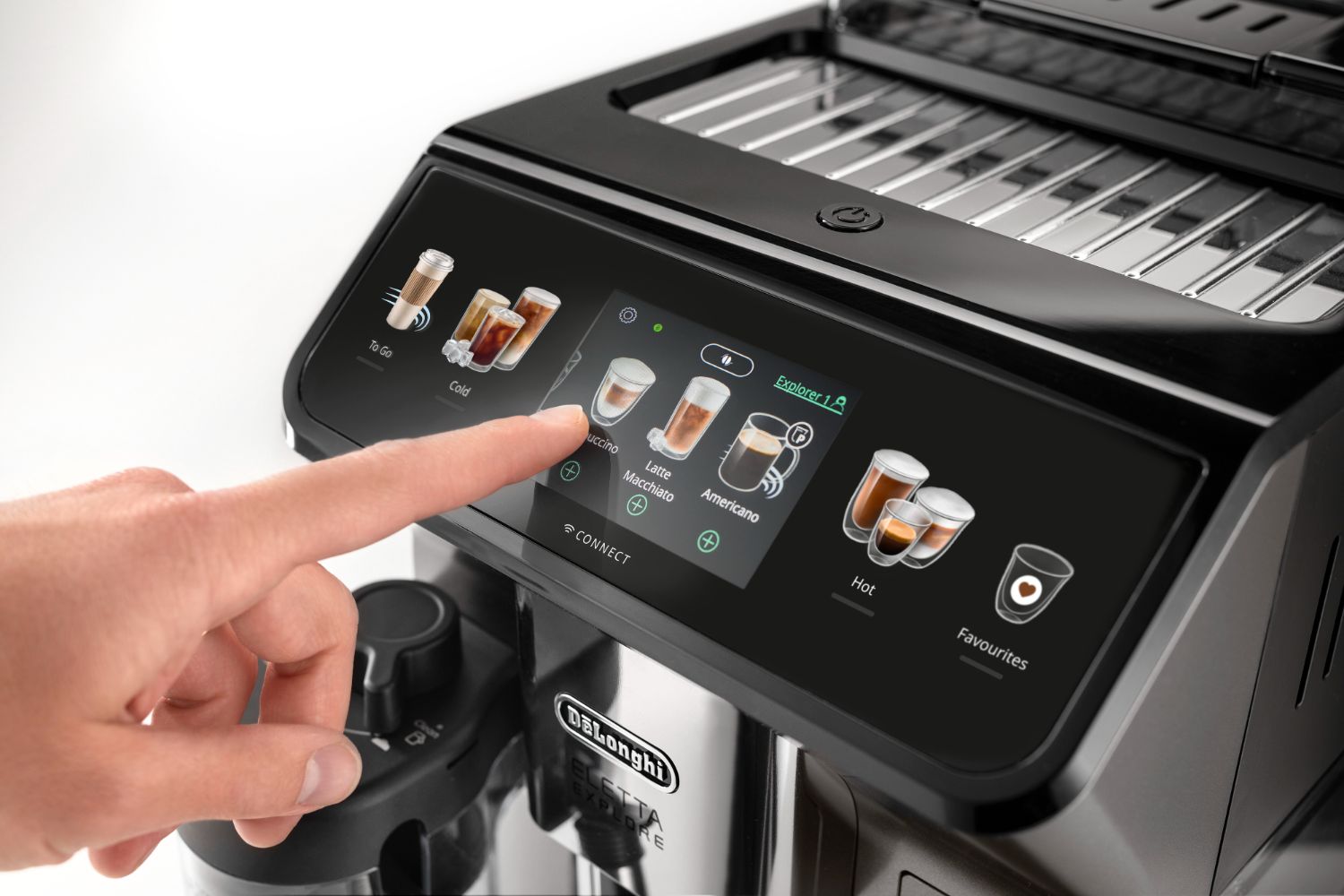 DeLonghi Eletta Explore Fully Automatic Coffee Machine ECAM450.86.T