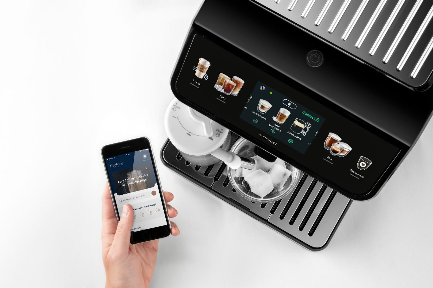 DeLonghi Eletta Explore Fully Automatic Coffee Machine ECAM450.86.T