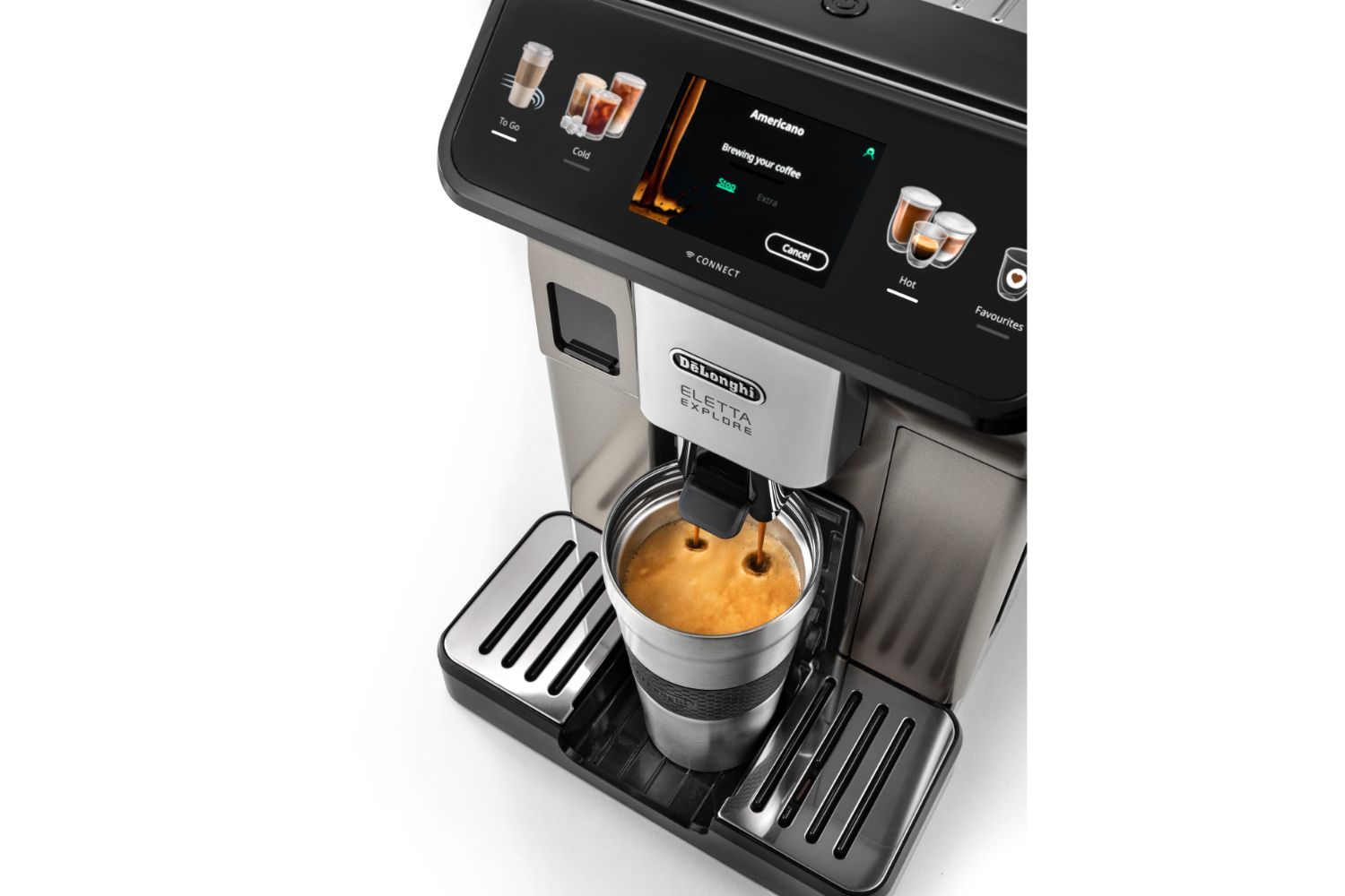 DeLonghi Eletta Explore Fully Automatic Coffee Machine ECAM450.86.T