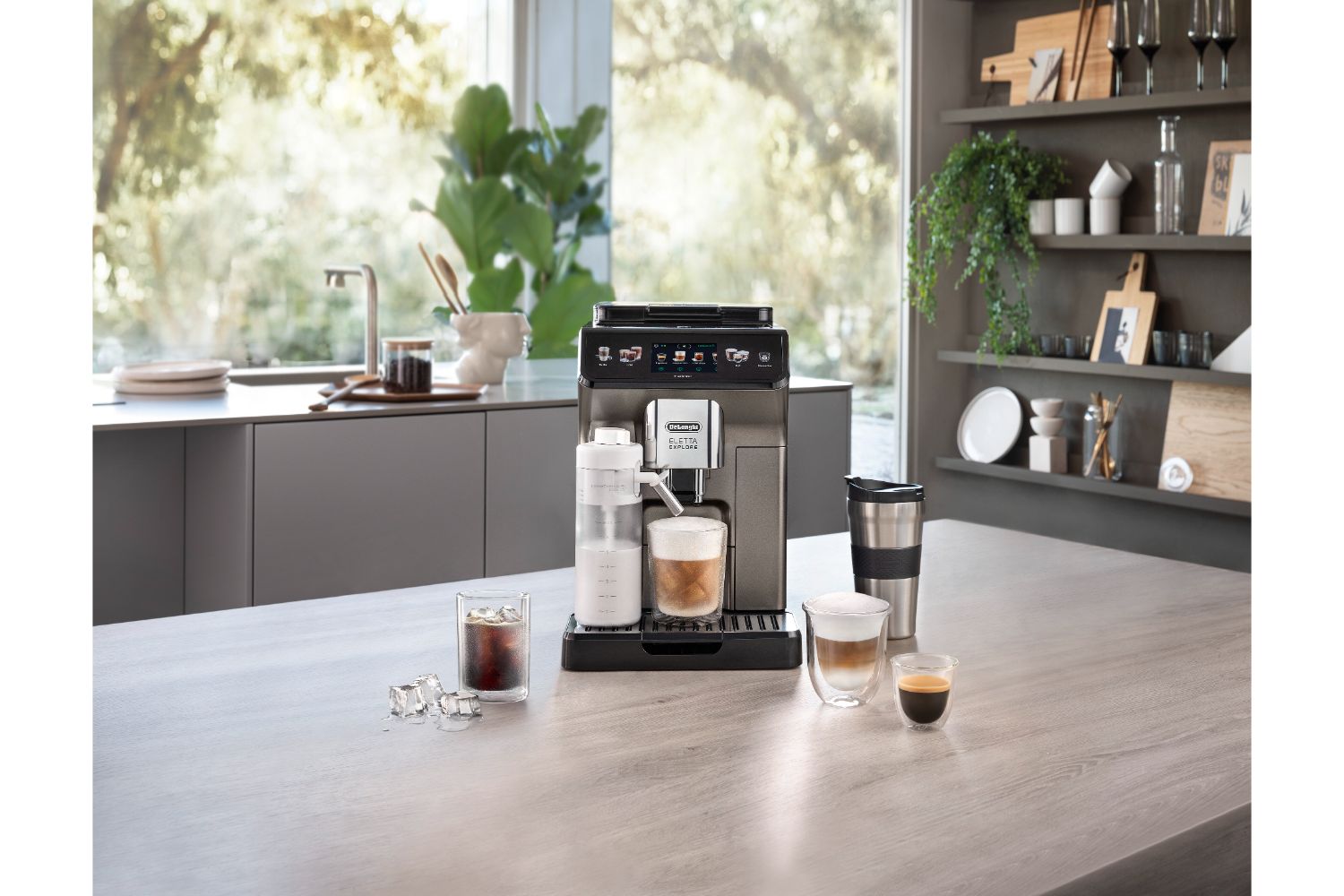 De'Longhi Eletta Explore Fully Automatic Bean-to-Cup Coffee Machine | ECAM450.86.T | Titanium