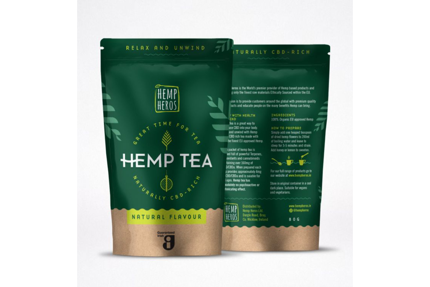 Hemp Heros CBD Rich Hemp Tea for Health and Relaxation
