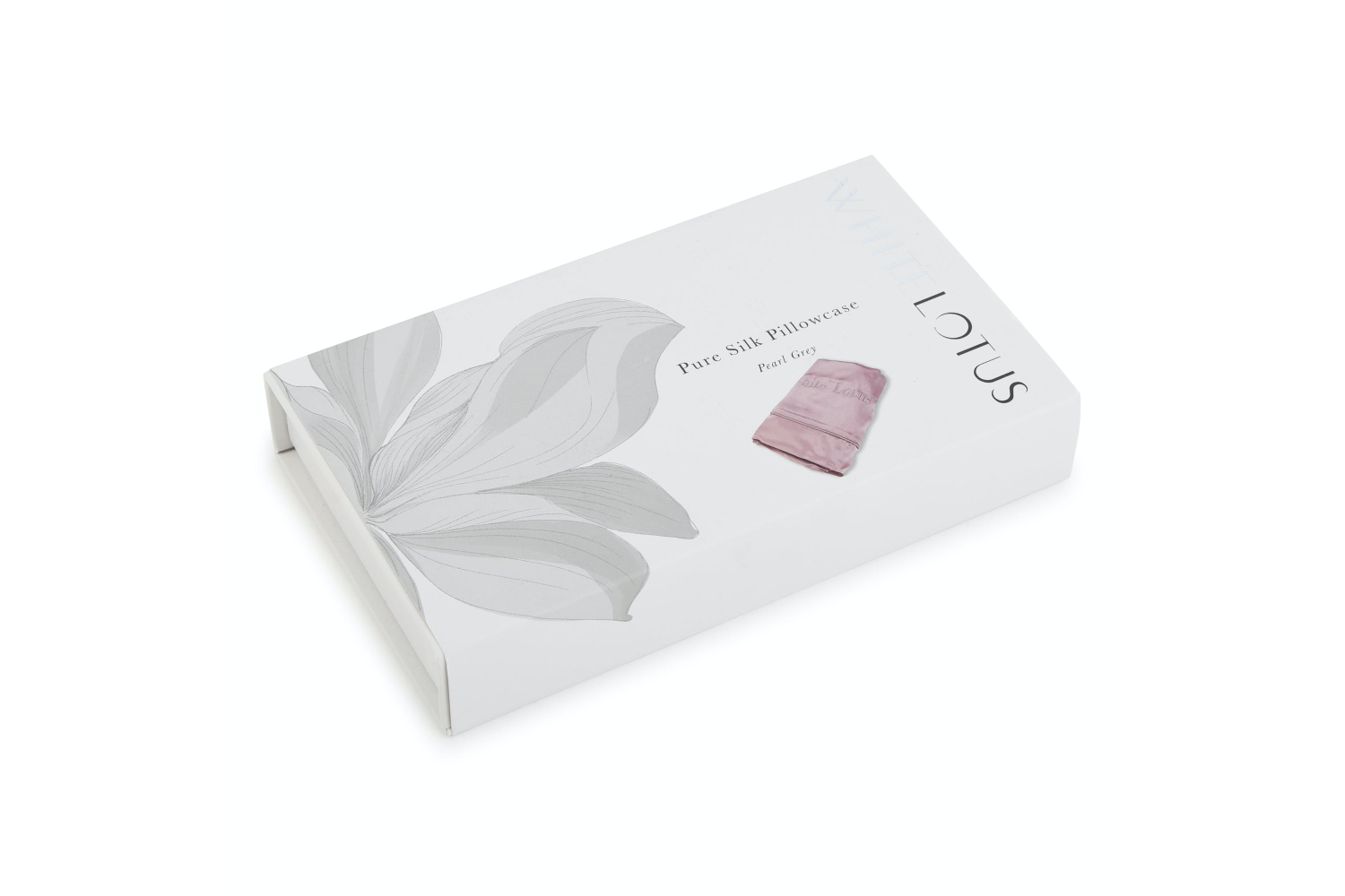 White Lotus PR07-0005 19 Momme Pure Silk Pillowcase | Pearl