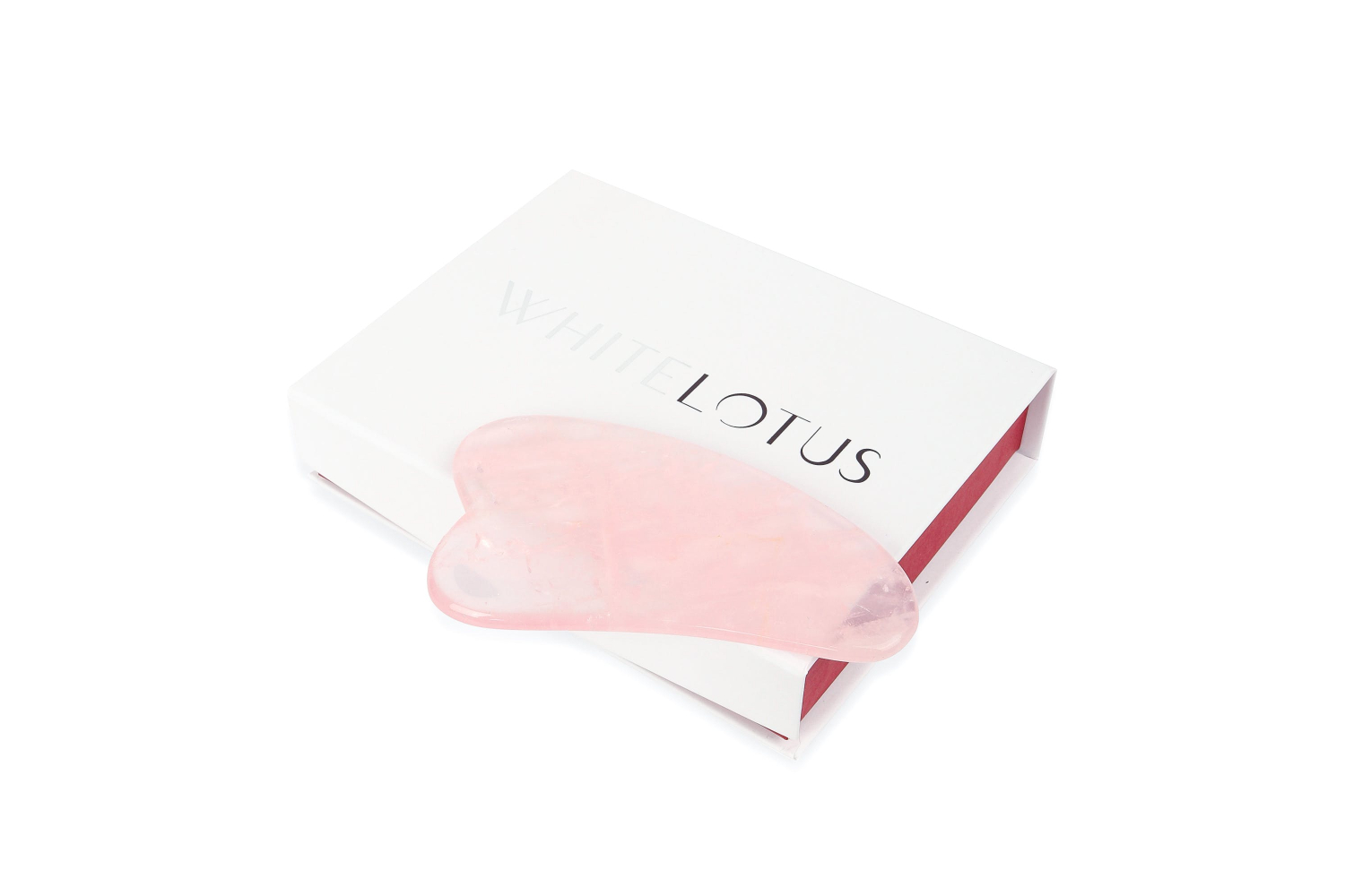 White Lotus Pr227 Rose Quartz Gua Sha