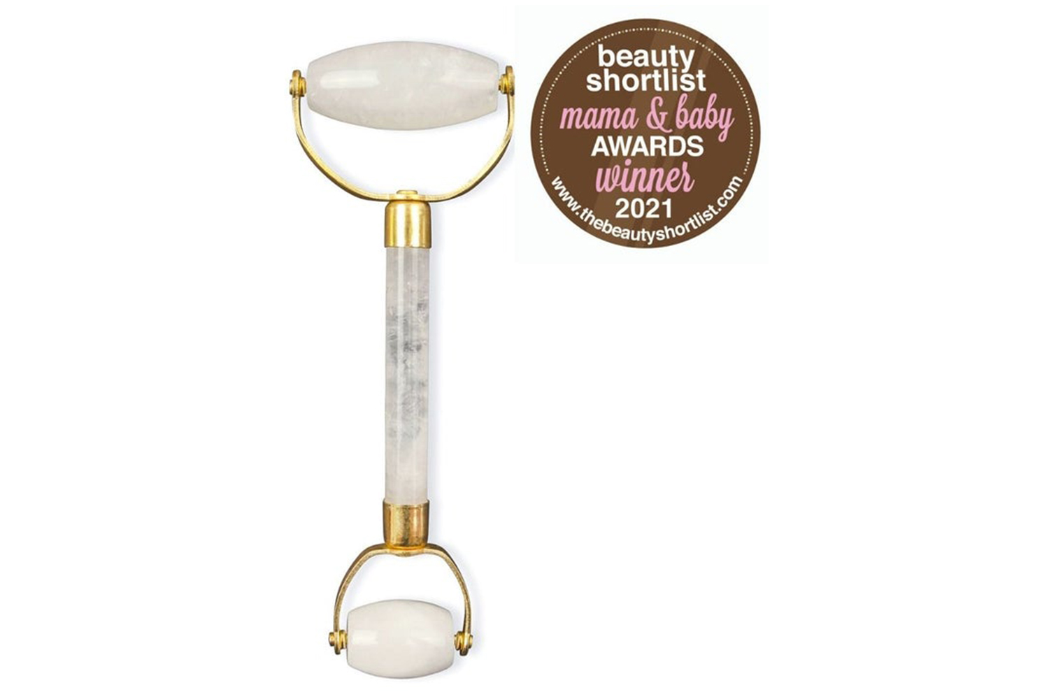 White Lotus PR251 Double Headed Clear Quartz Roller