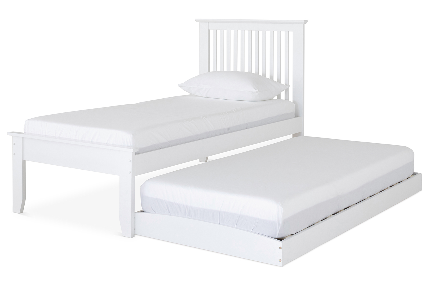 Single bed with pull out bed online with mattress