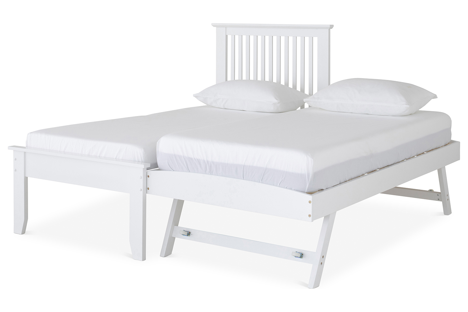 Single bed with extra on sale pull out bed