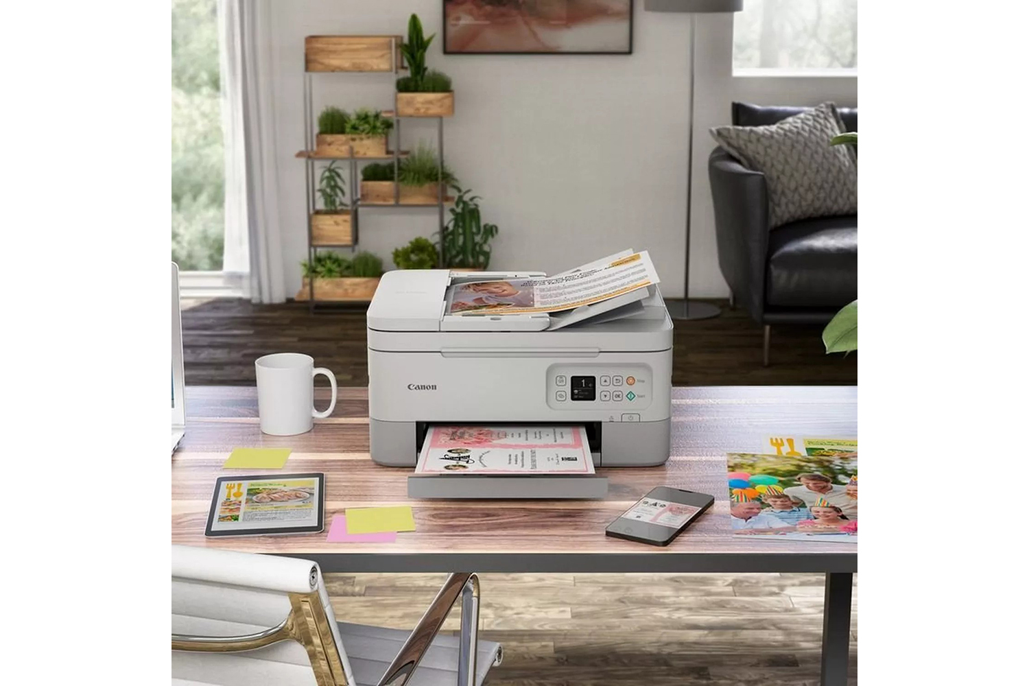 Canon PIXMA TS7451i 3-in-One Wireless Inkjet Photo Printer | White