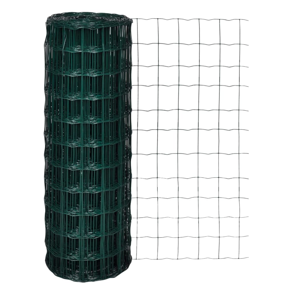 vidaXL 142403 Euro Fence Steel 10x1.7 M Green