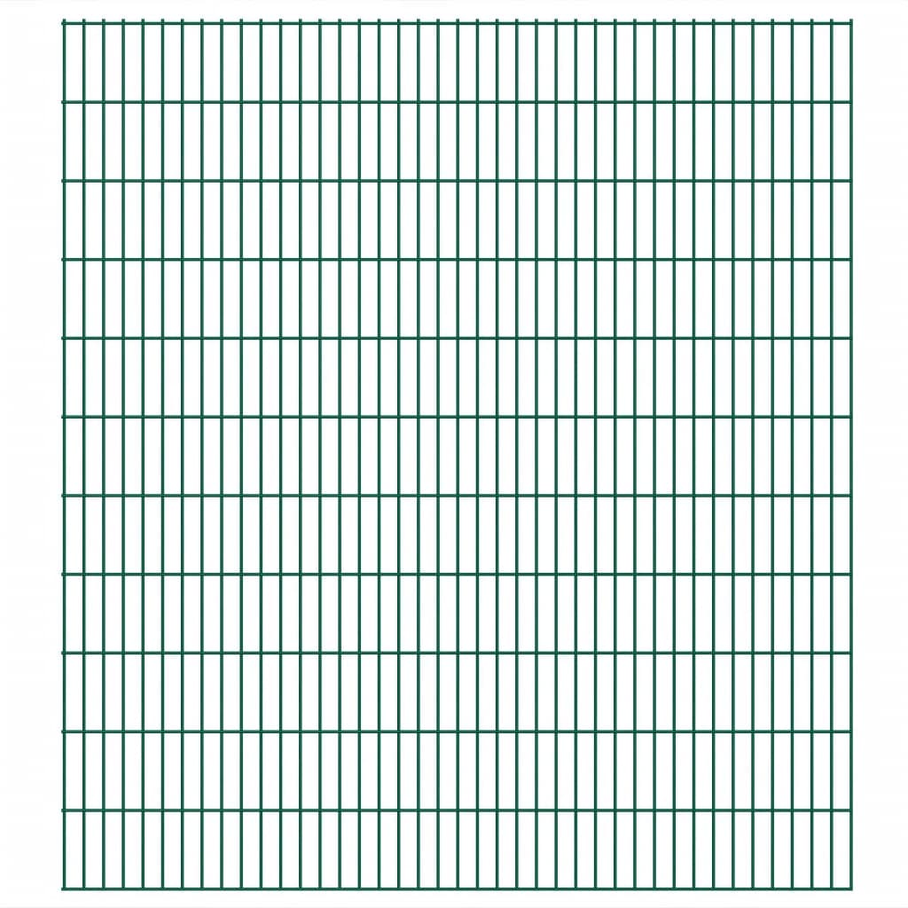 vidaXL 273614 2d Garden Fence Panels 2.008x2.23 M 6 M (total Length) Green