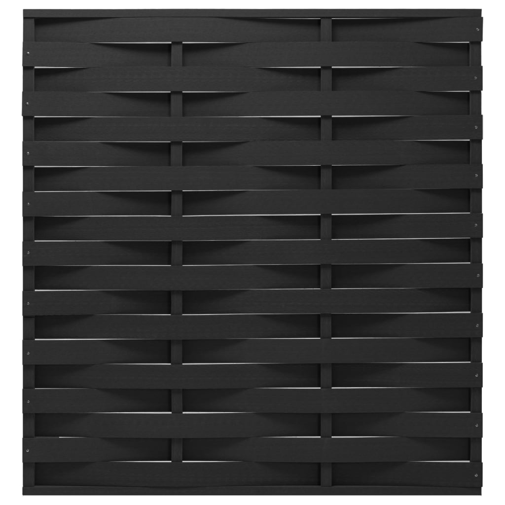 vidaXL 148996 Fence Panel Wpc 170x180cm Black