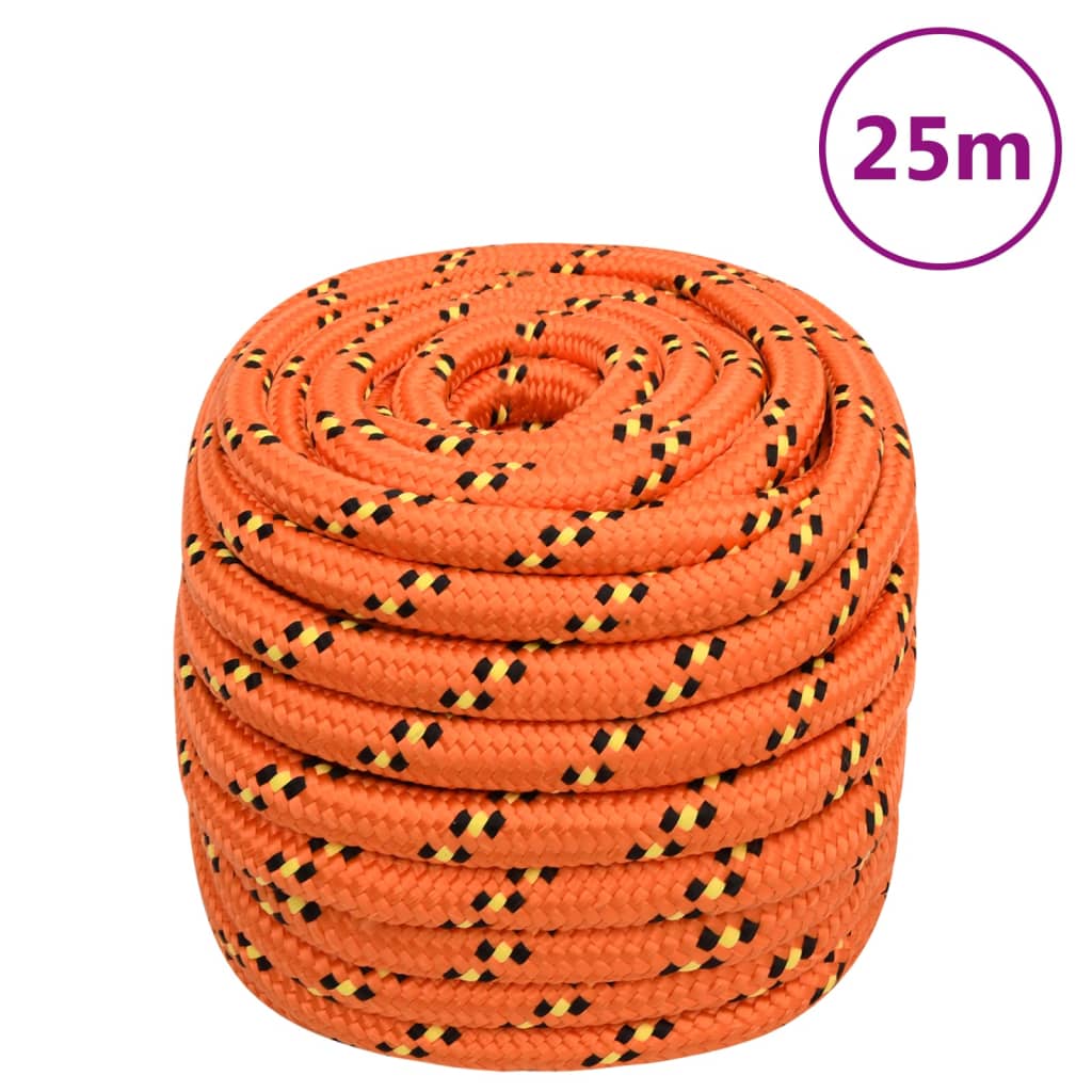 vidaXL 152685 Boat Rope Orange 20mm 25 M Polypropylene