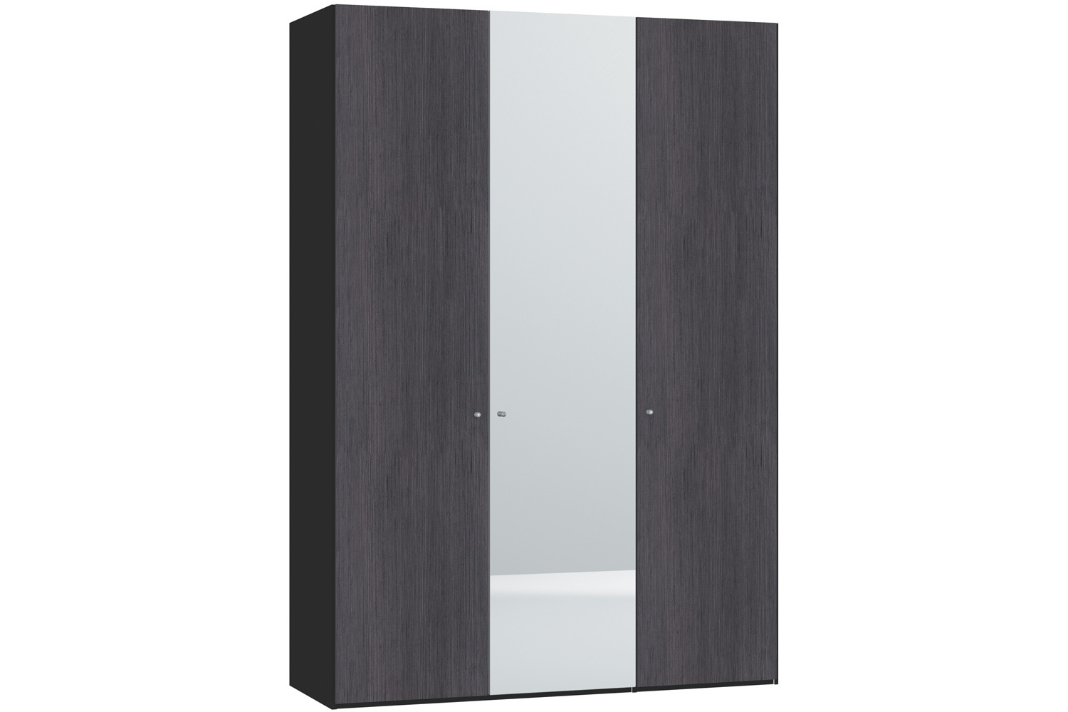 Lucy Hinged 3 Door Wardrobe 152Cm | Fino Antracite + Mirror