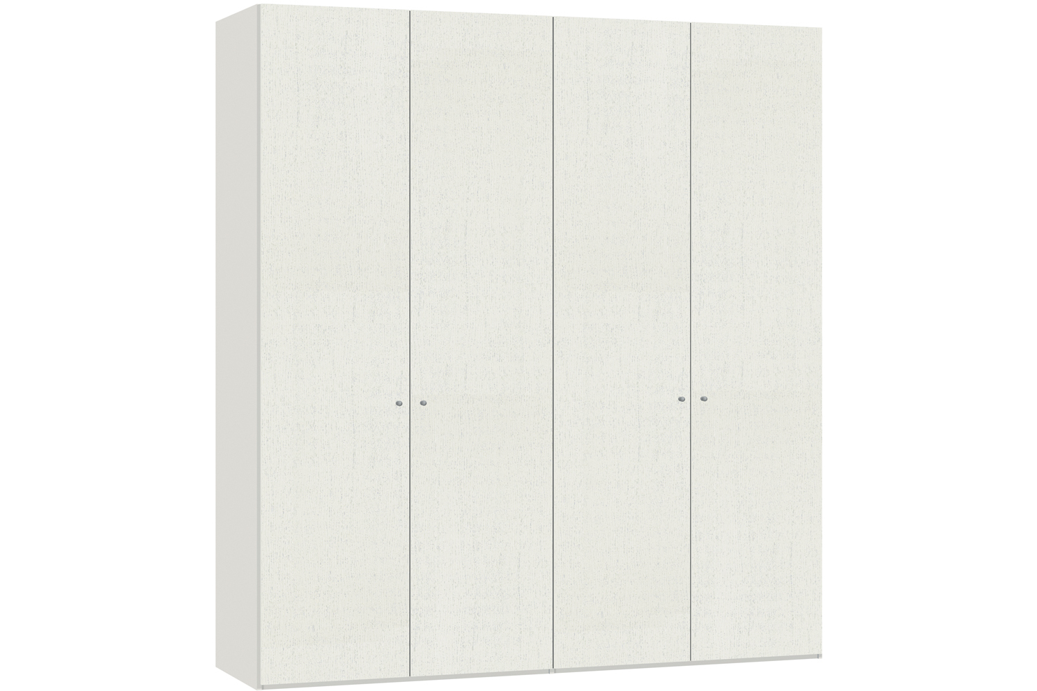 Julia Hinged 4 Door Wardrobe  203Cm | White Ash