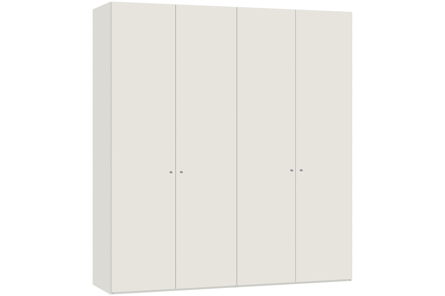 Yasmin Hinged 4 Door Wardrobe 203Cm | White High Gloss