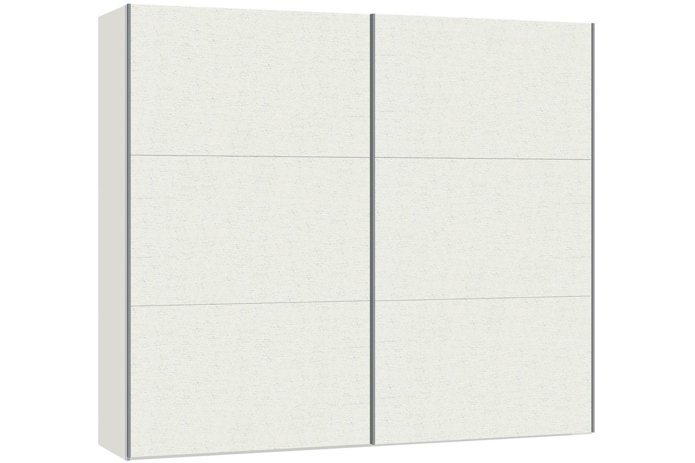 Julia Sliding Wardrobe 253Cm | White Ash