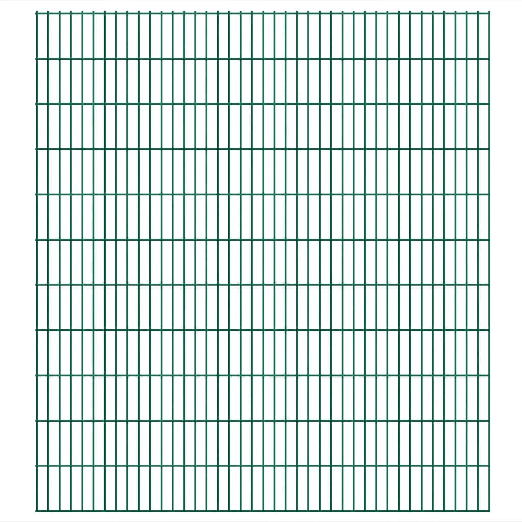 vidaXL 273613 2d Garden Fence Panels 2.008x2.23 M 4 M (total Length) Green